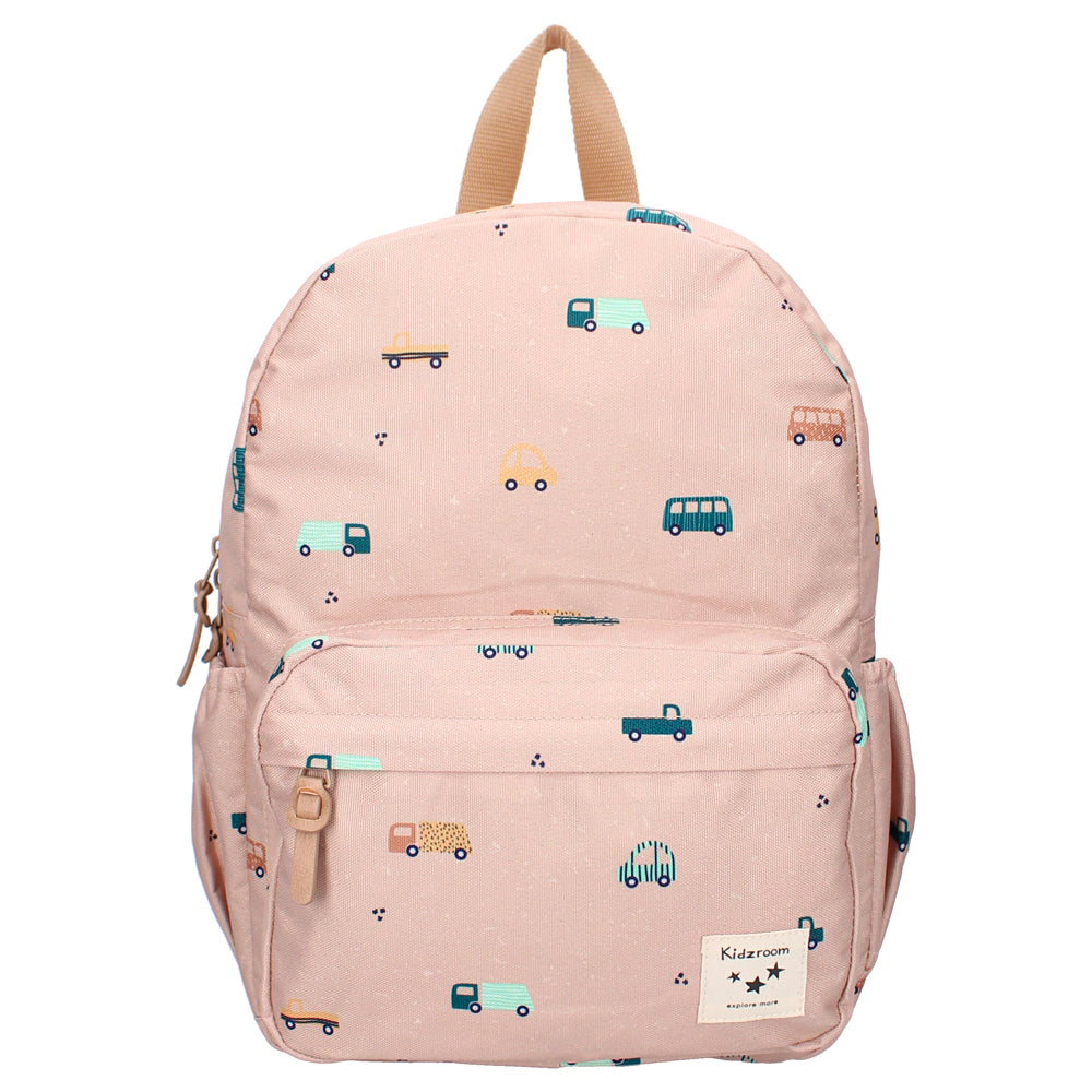 Sac à dos enfant voitures beige - 1