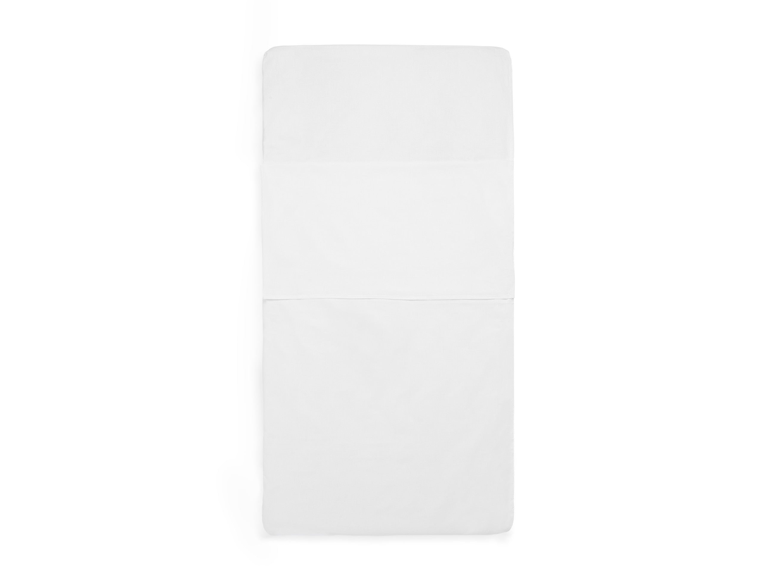 Drap-housse tissu Coton 60x120cm - élastique petit lit - Blanc