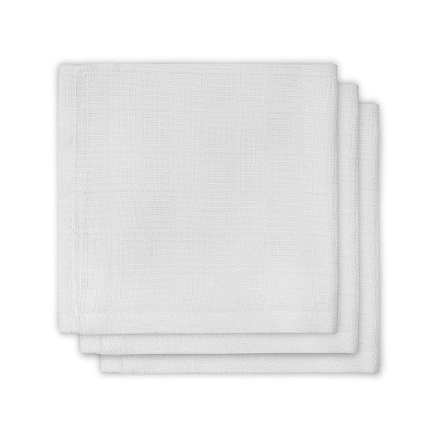 Serviette Gaze de Coton - Blanc - 3 Unités