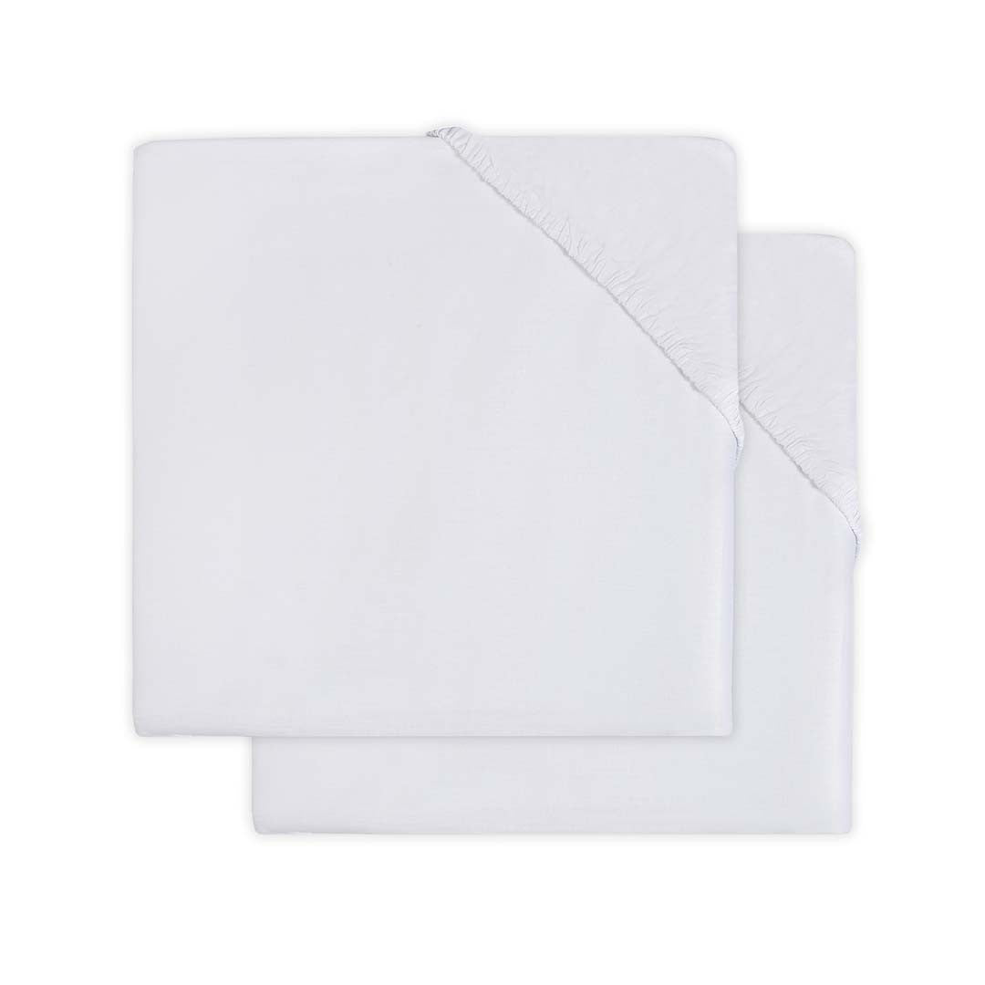 Drap-housse Molleton 40/50x80/90cm - Blanc - 2 Unités