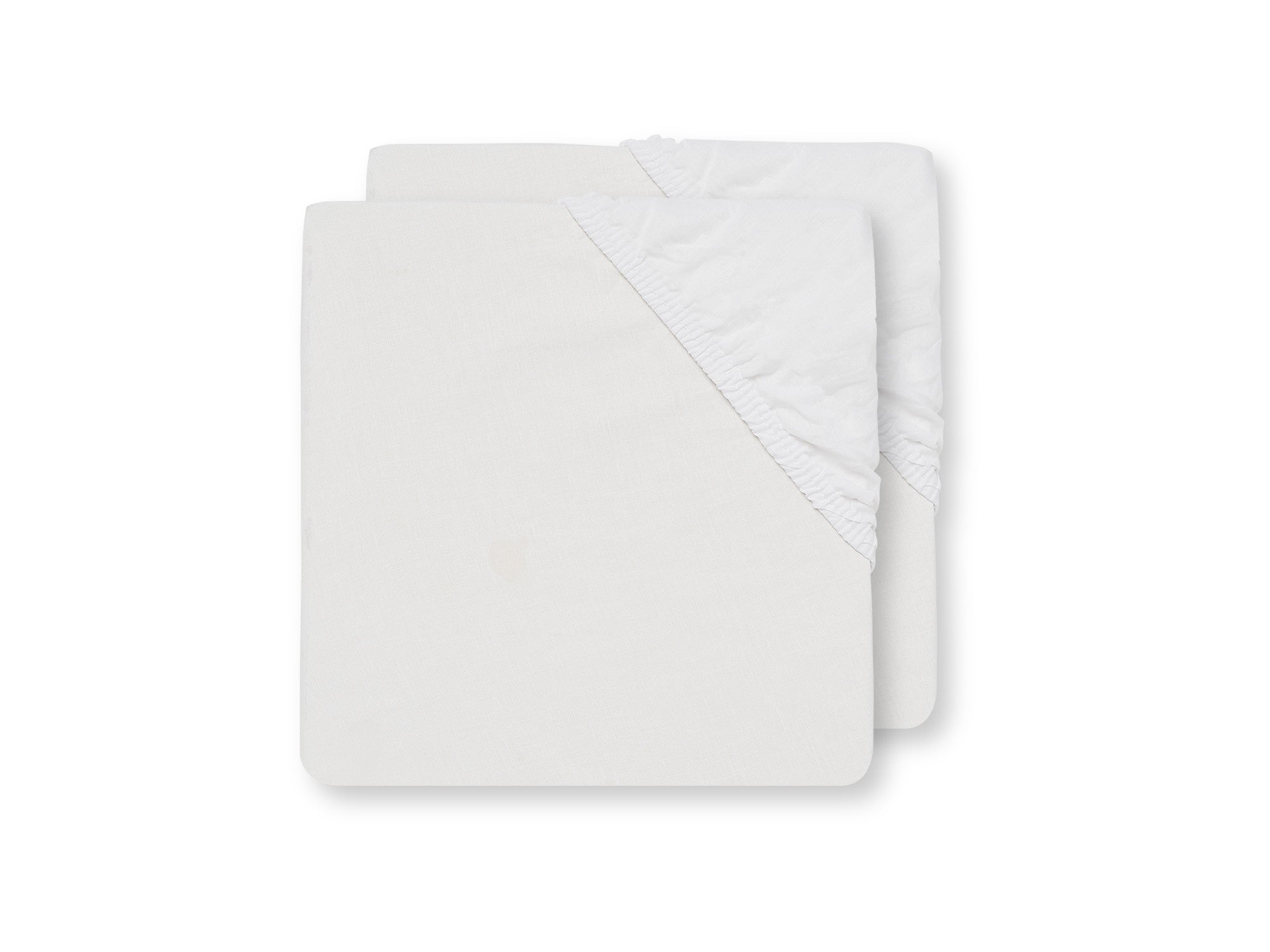 Drap-housse tissu Coton 40x80cm - Blanc