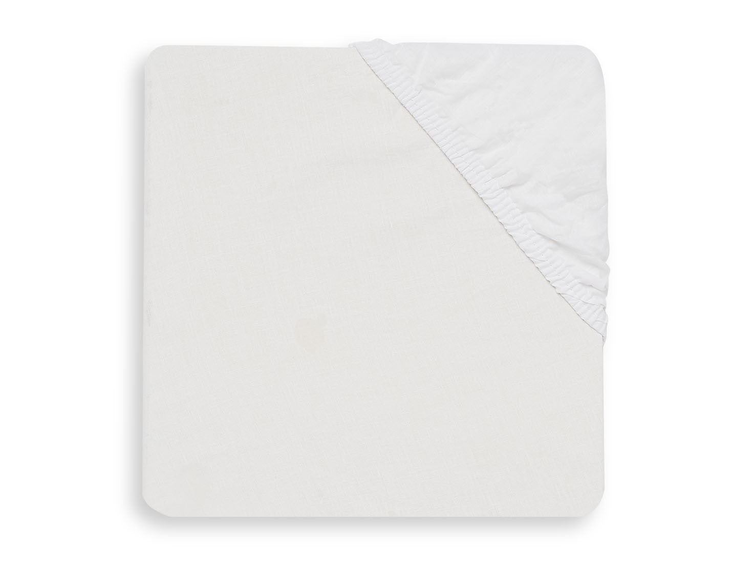 Drap-housse tissu Coton 60x120cm - Blanc