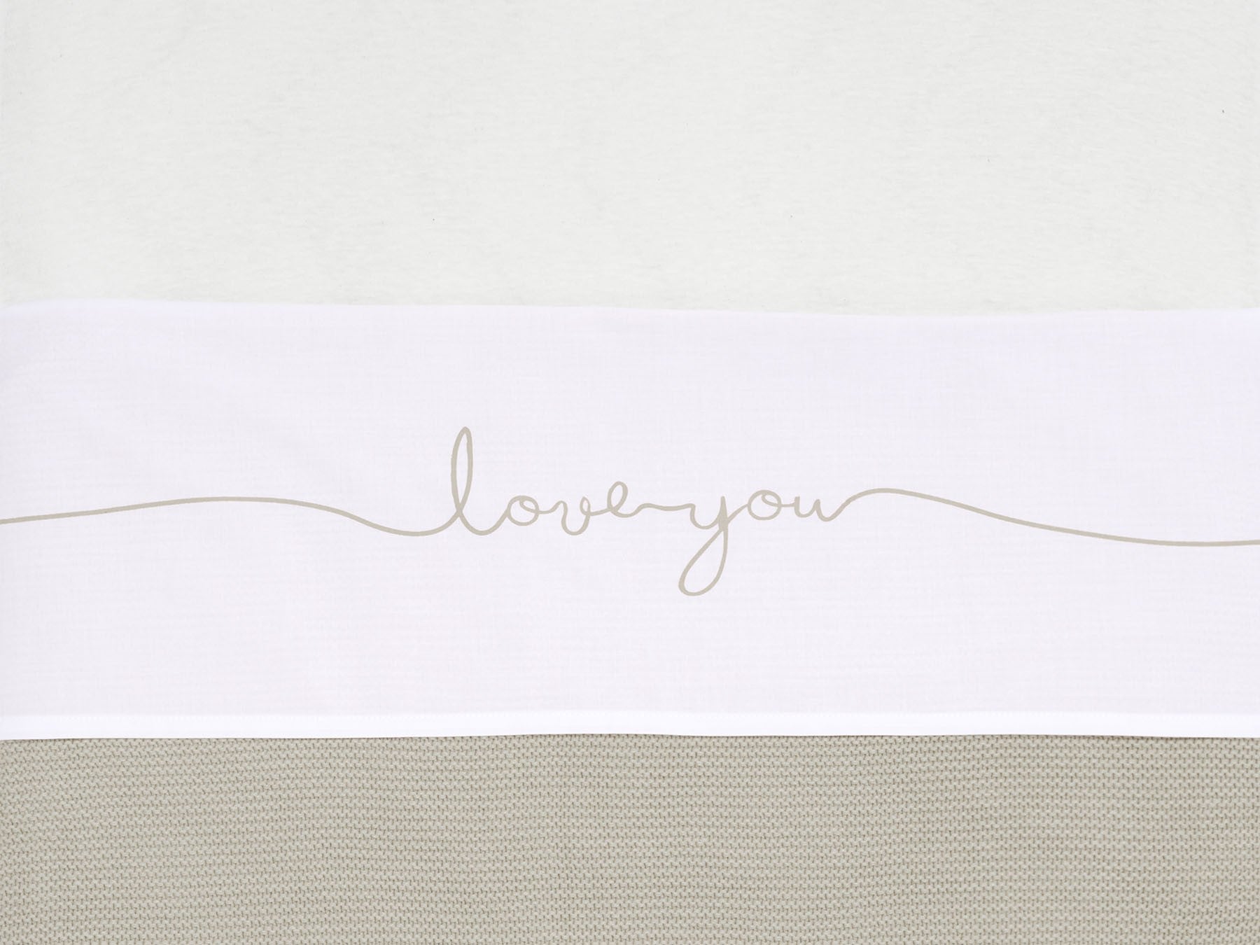 Drap 120x150cm Love you - Nougat