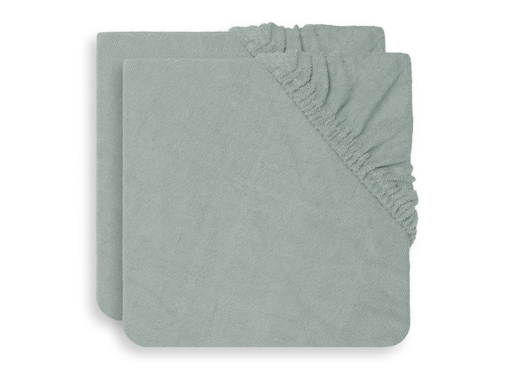 Housse matelas à Langer Éponge 50x70cm - Ash Green - 2 Unités