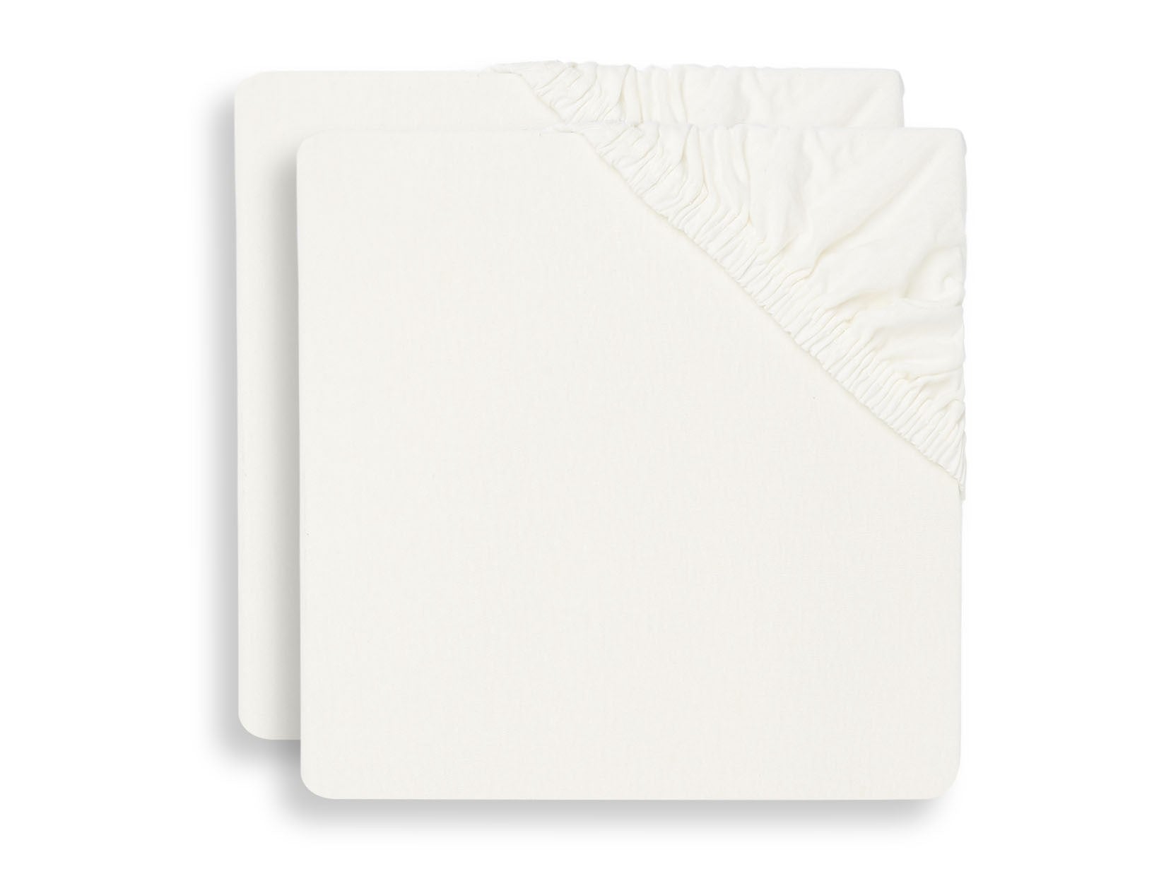 Drap-housse Jersey 60x120cm - Ivory - 2 Unités