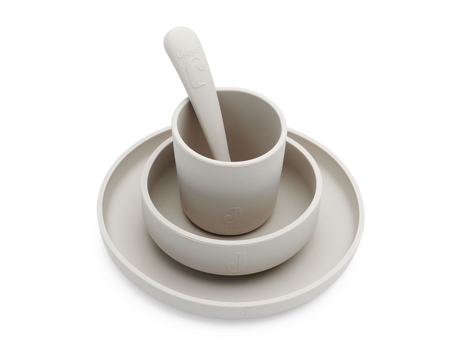 Set de table bébé Silicone - Nougat - 4 Unités