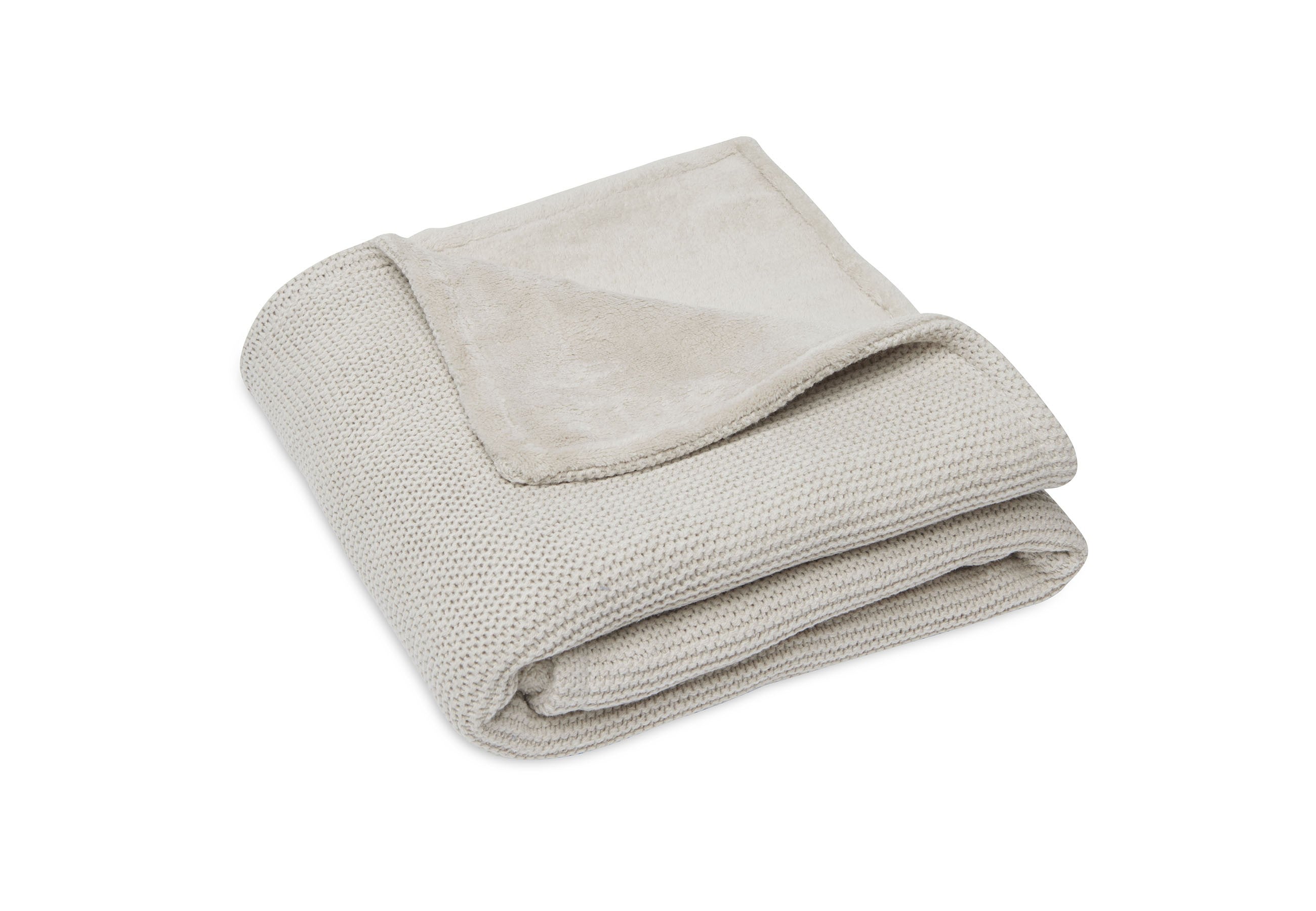 Couverture Berceau 75x100cm Basic Knit - Nougat/Fleece