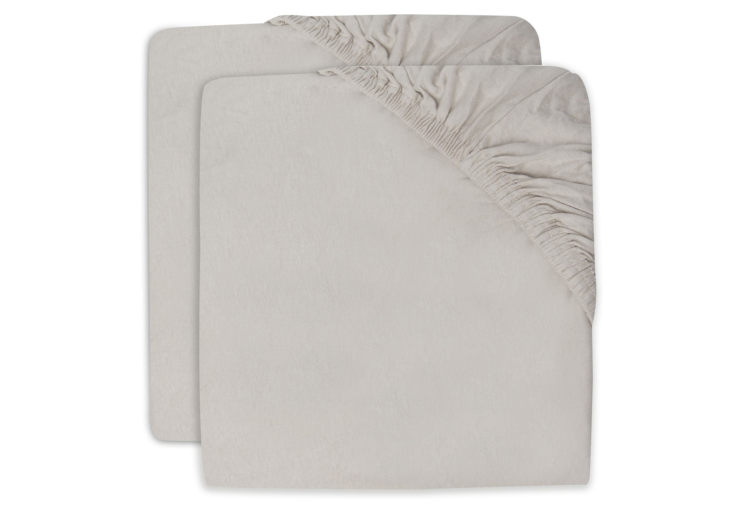 Drap-housse Jersey 40/50x80/90cm - Nougat - 2 Unités