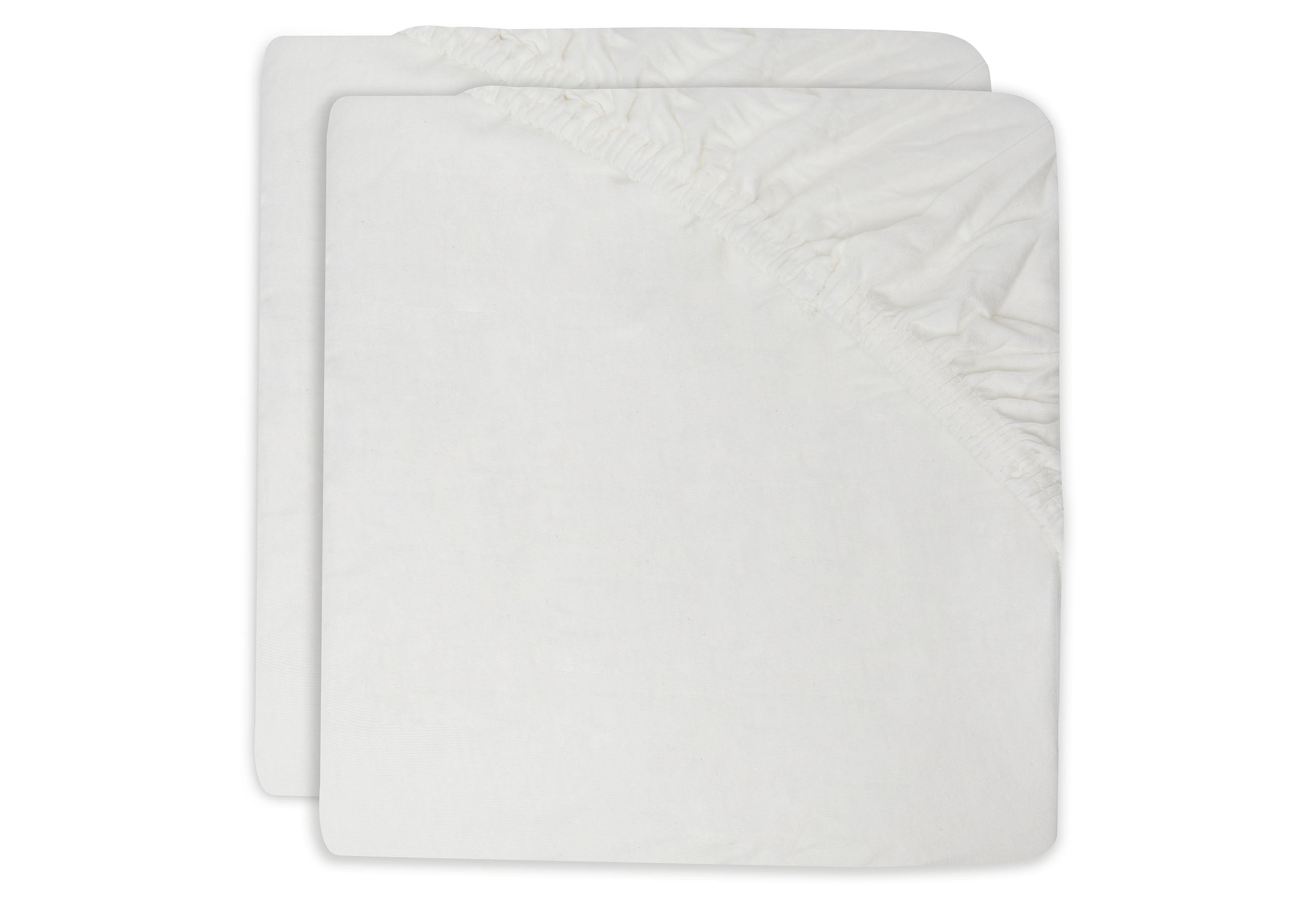 Drap-housse Jersey 40/50x80/90cm - Ivory - 2 Unités