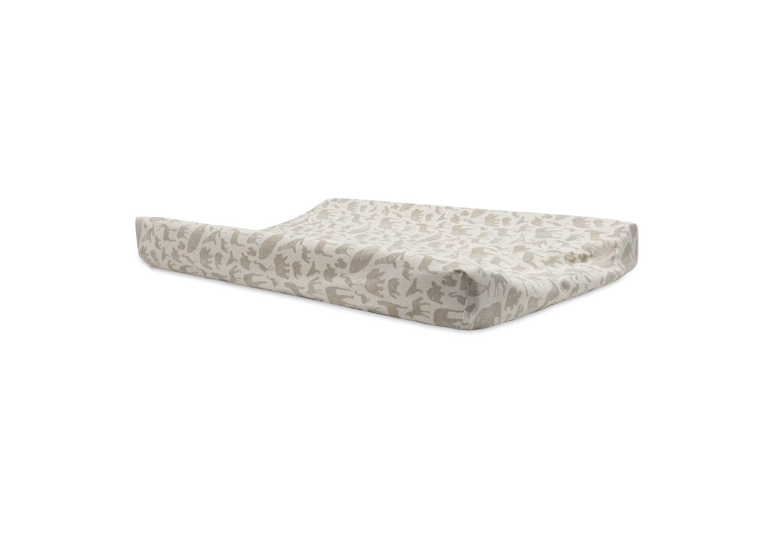 Housse matelas à Langer Jersey 50x70cm Animals - Nougat