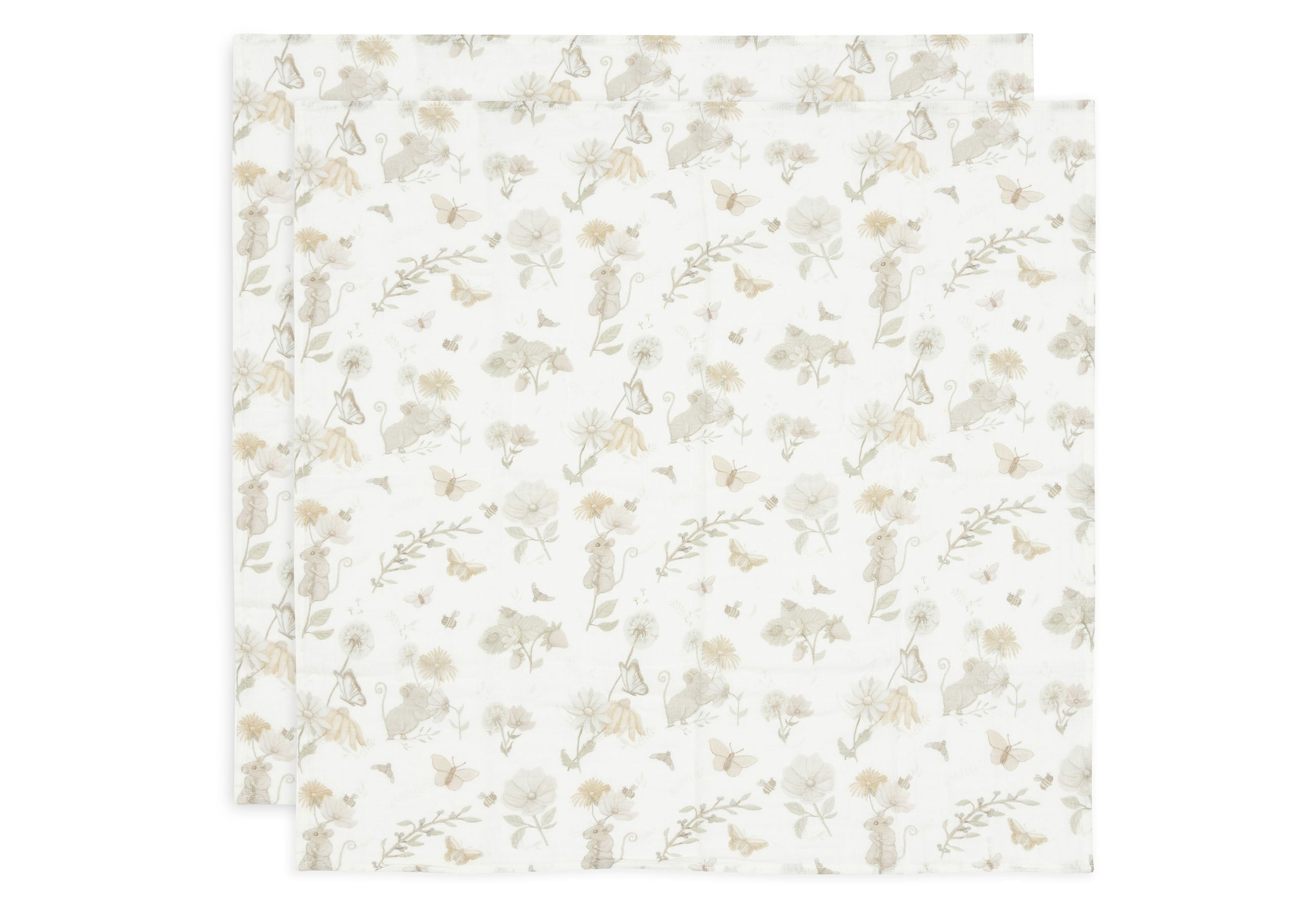 Lange Gaze de Coton Small 70x70cm - Dreamy Mouse - 2 Unités