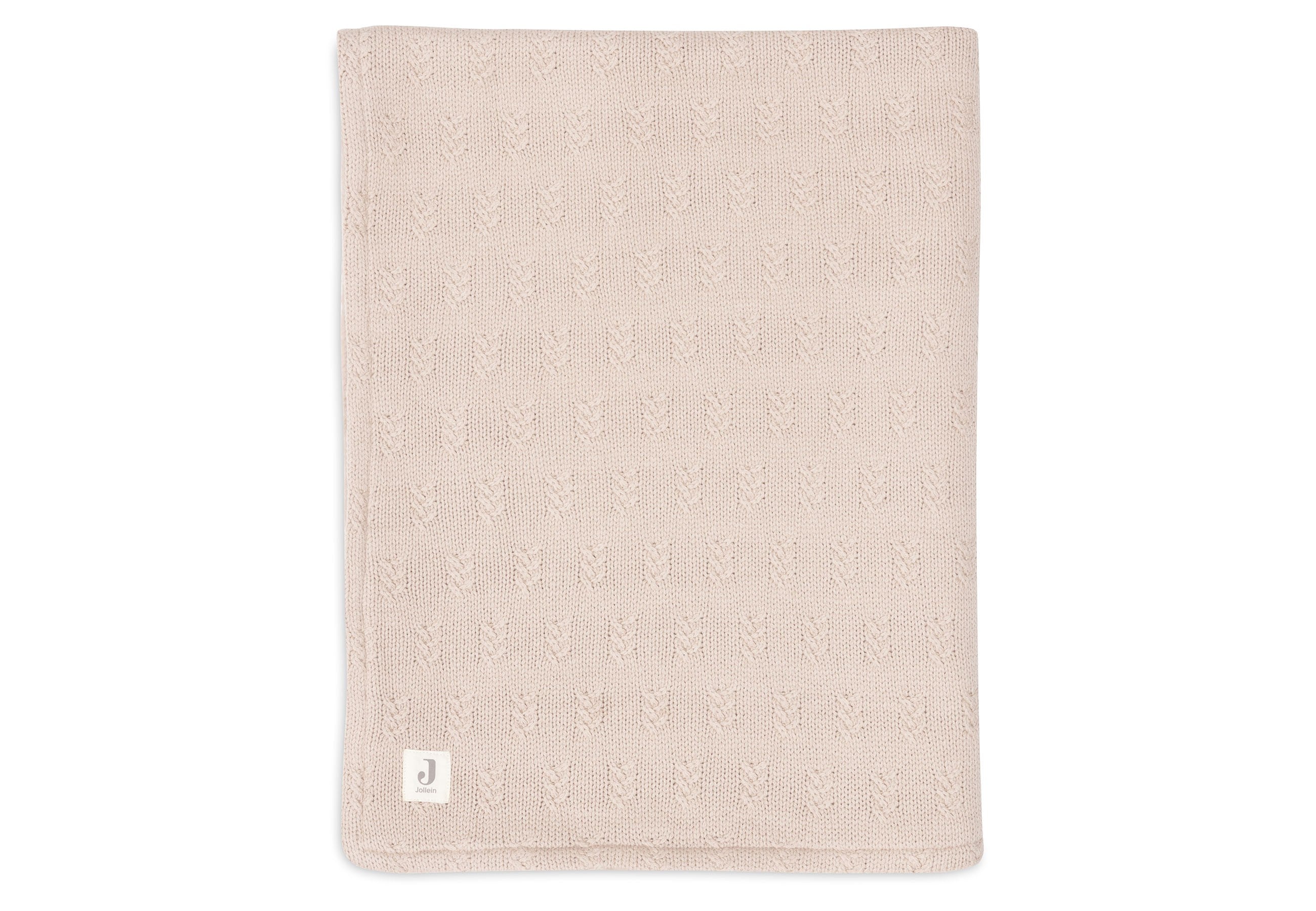 Couverture Lit de Bébé 100x150cm Grain Knit - Wild Rose/Velvet