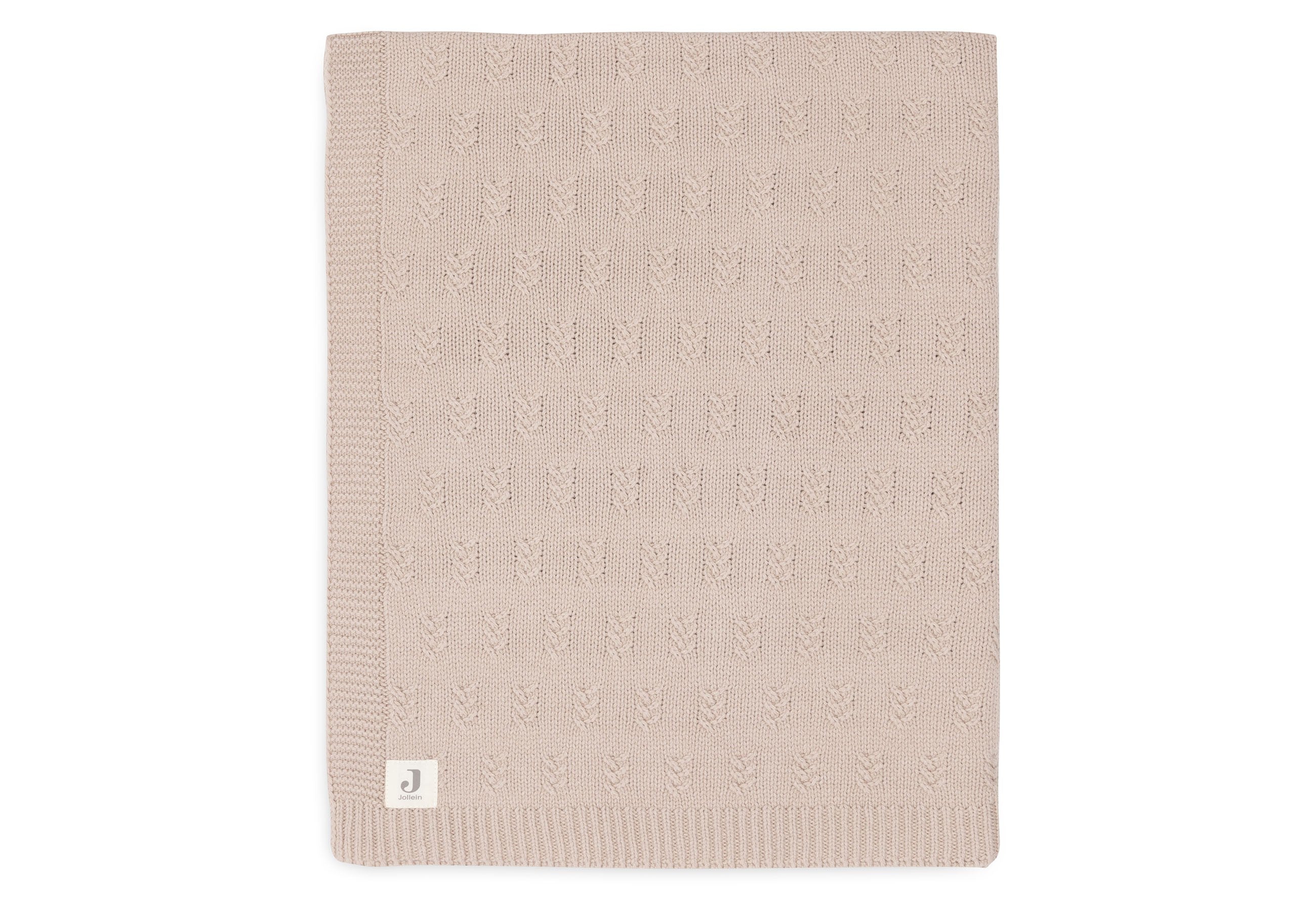 Couverture Lit de Bébé 100x150cm Grain knit - Wild Rose