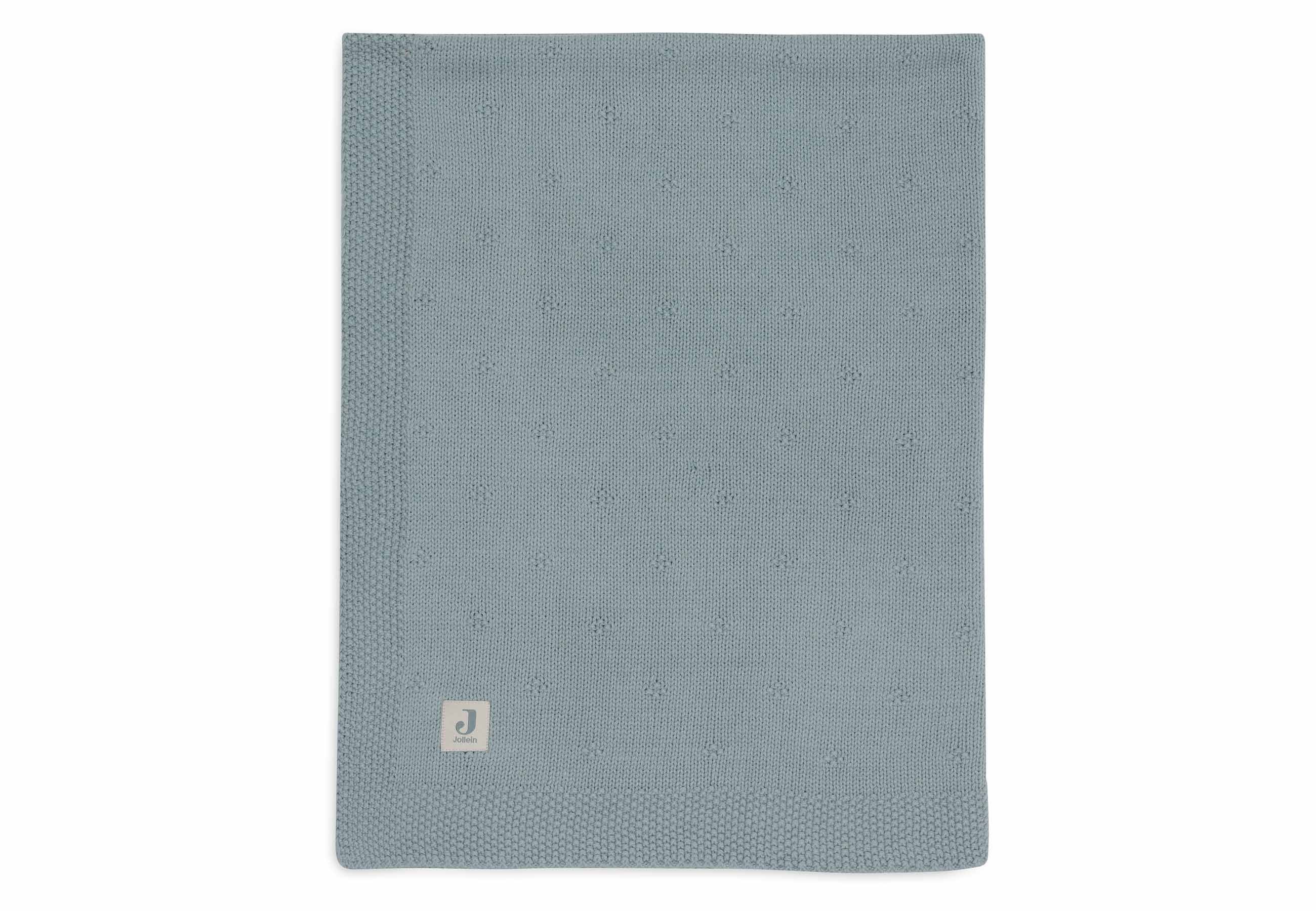 Couverture Lit de bébé 100x150cm Cosy Knit - Sea Green