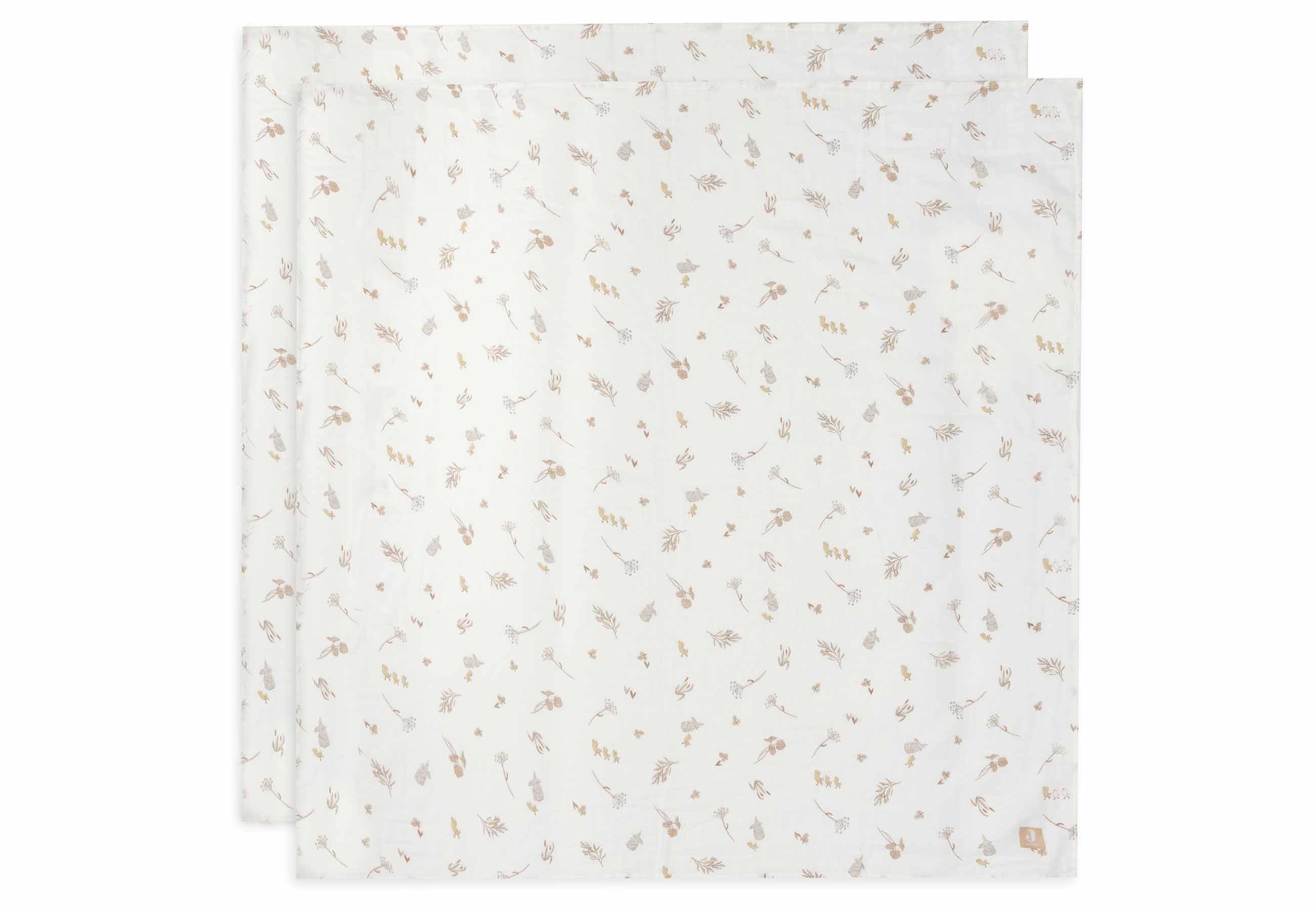 Lange Gaze de Coton Large 115x115cm - Riverside - 2 Unités