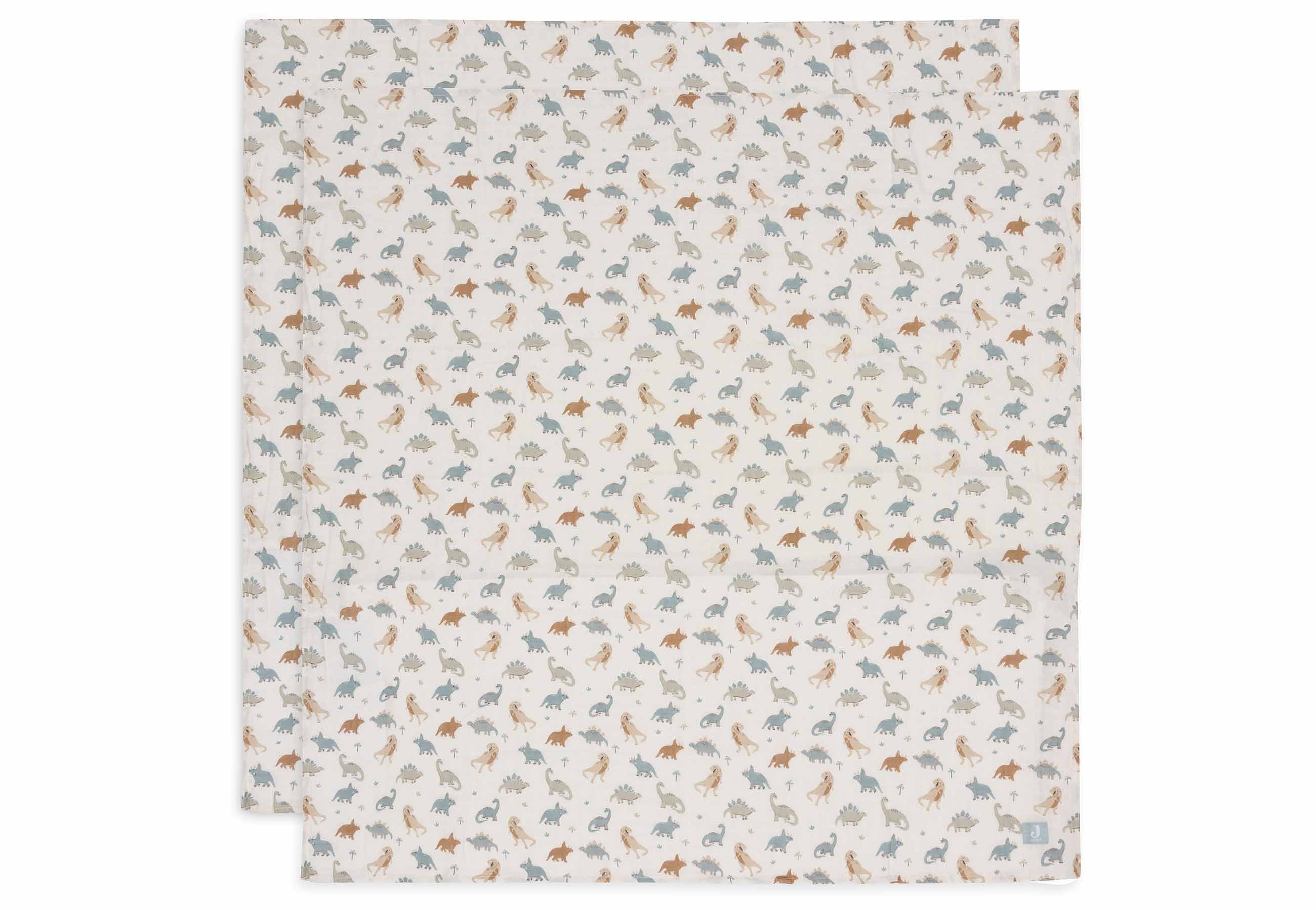 Lange Gaze de Coton Large 115x115cm - Roarsome - 2 Unités