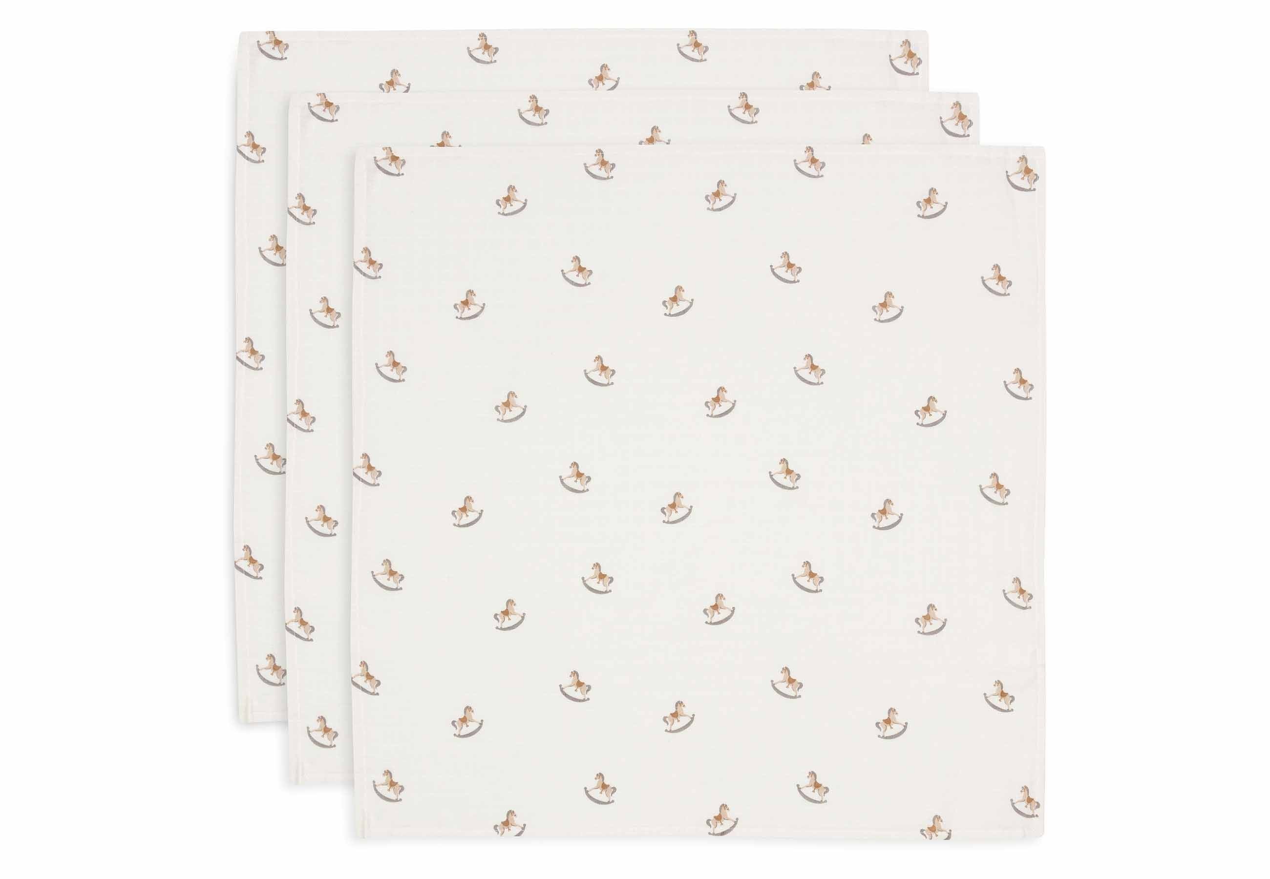 Lange Gaze de Coton Small 70x70cm - Nostalgic Ride - 3 Unités