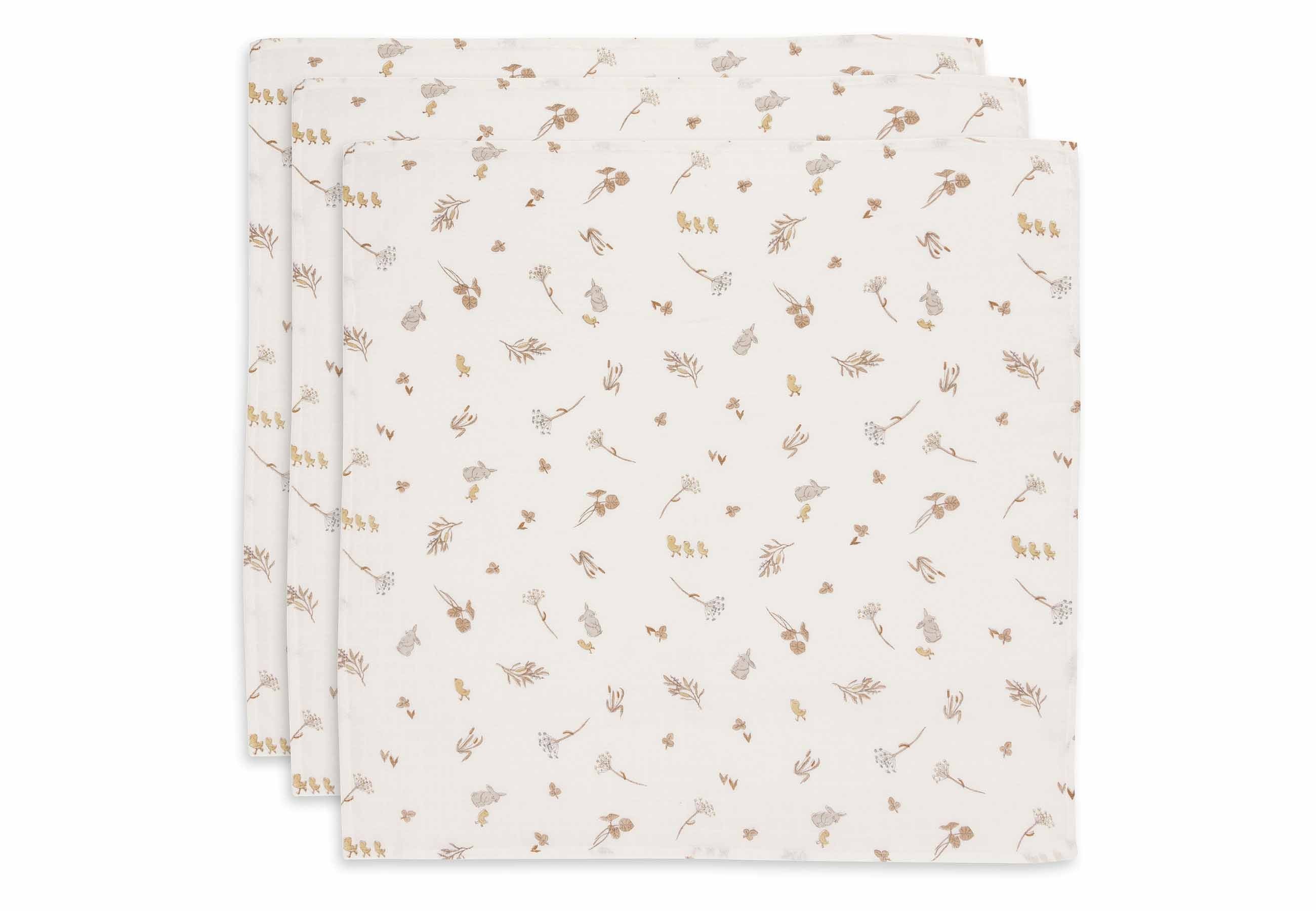 Lange Gaze de Coton Small 70x70cm - Riverside - 3 Unités