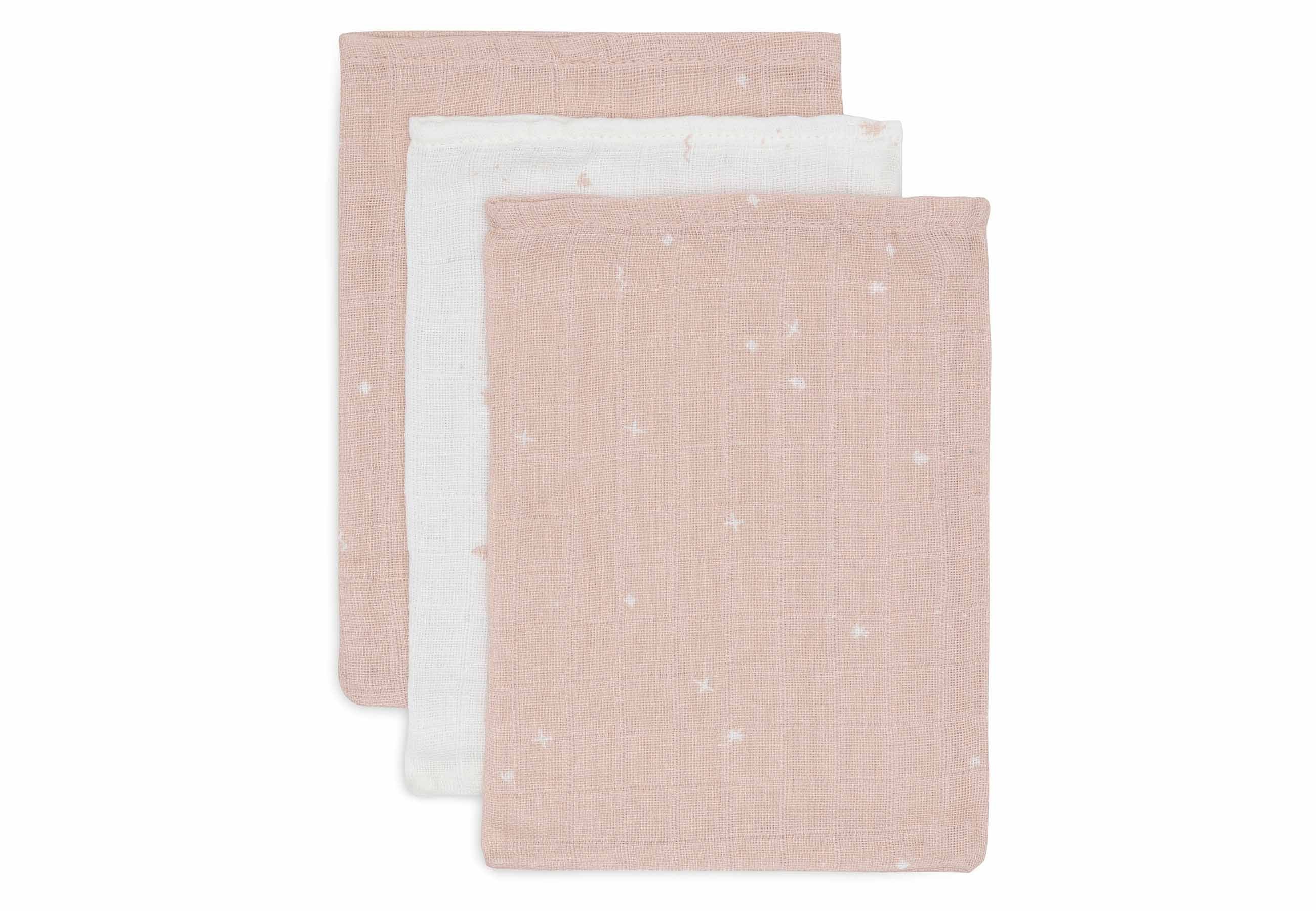 Gant de Toilette Gaze de Coton Twinkling - Wild Rose - 3 Unités