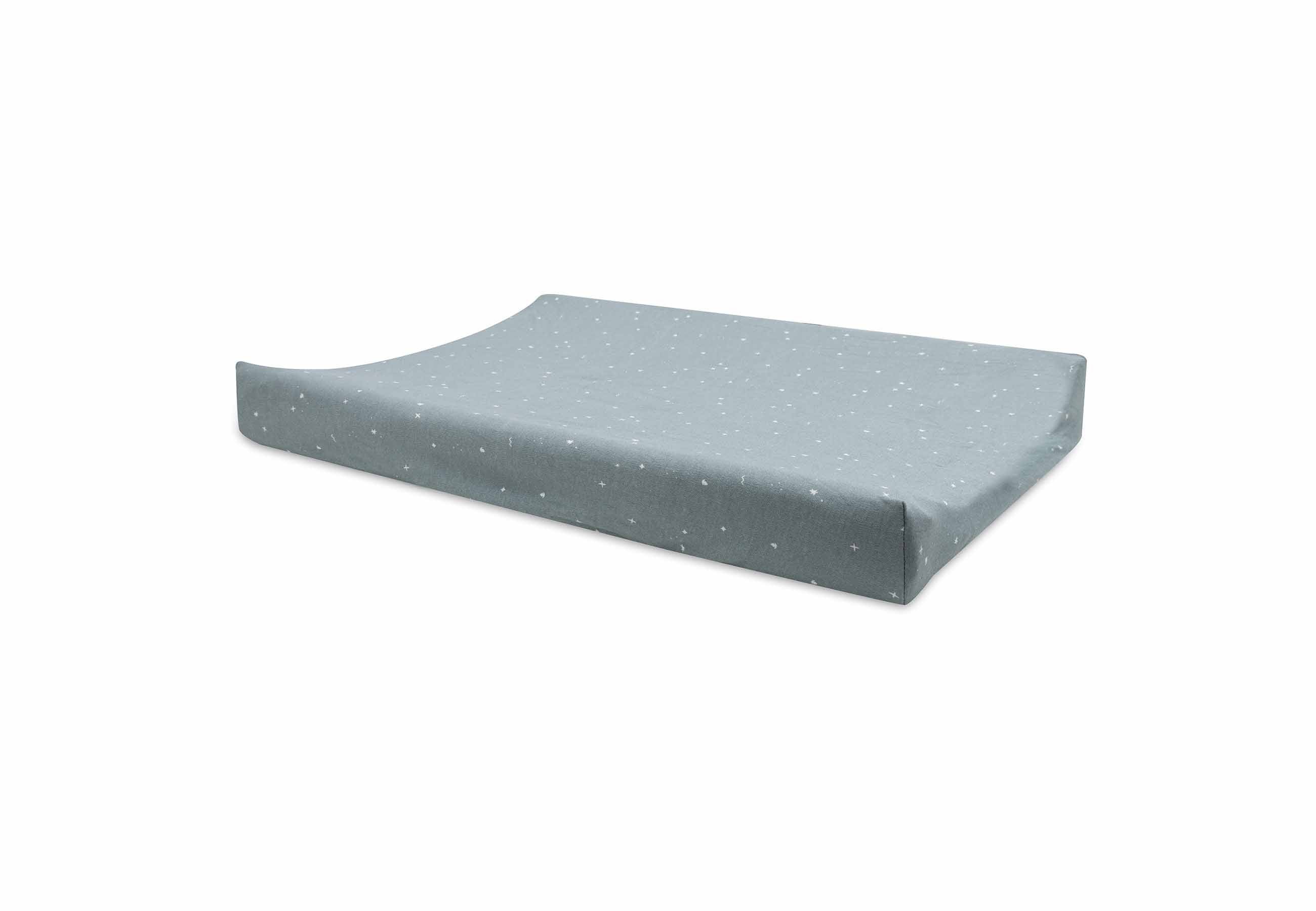 Housse matelas à Langer Jersey 50x70cm Twinkling - Sea Green