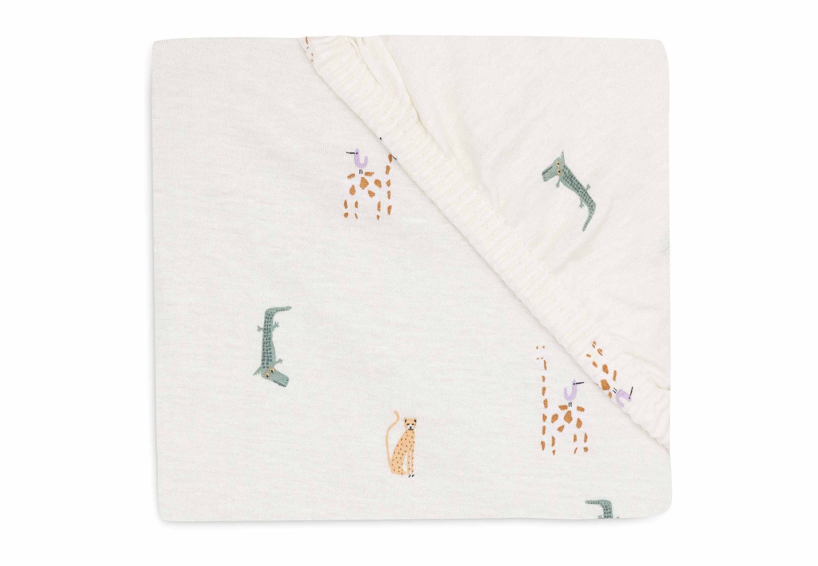 Drap-housse Jersey 60x120cm - Jungle Jambo