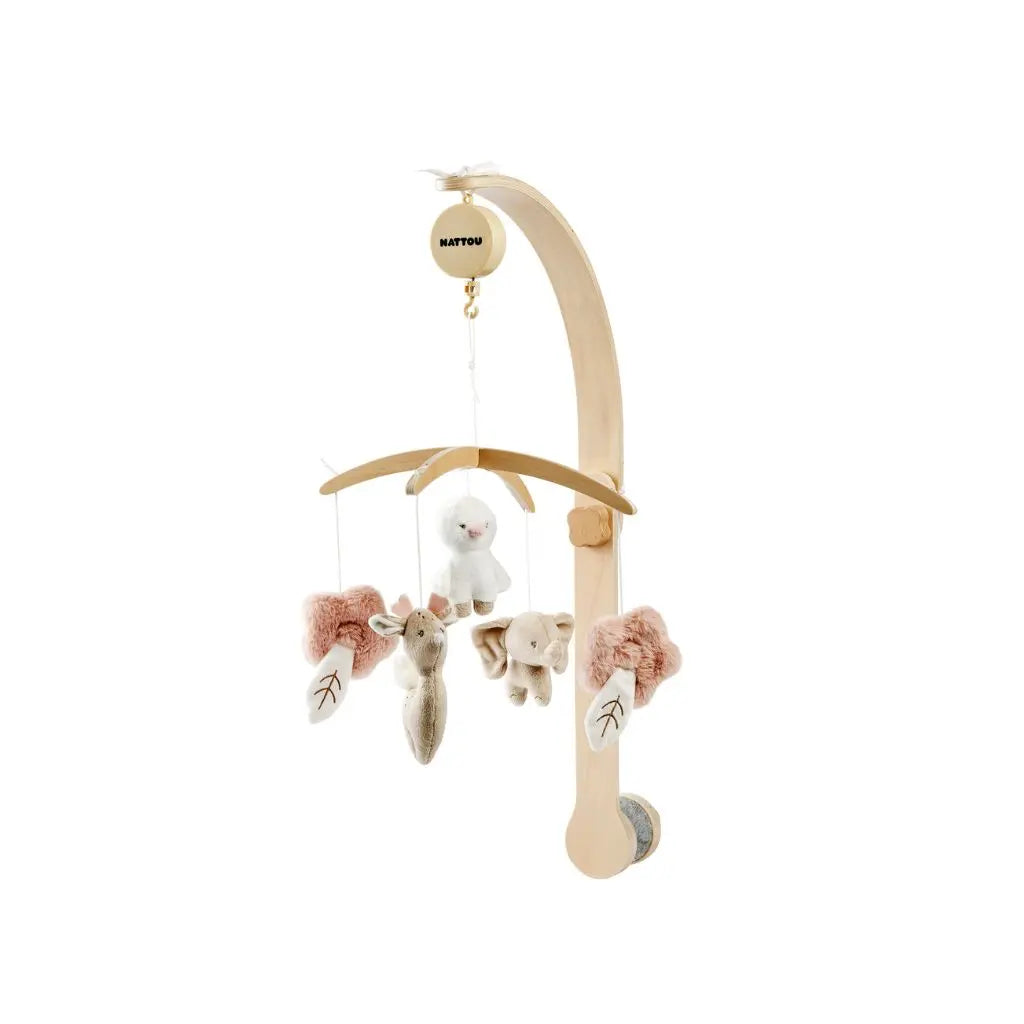 FanFan Mobile musical bébé – Mobile en bois pour lit