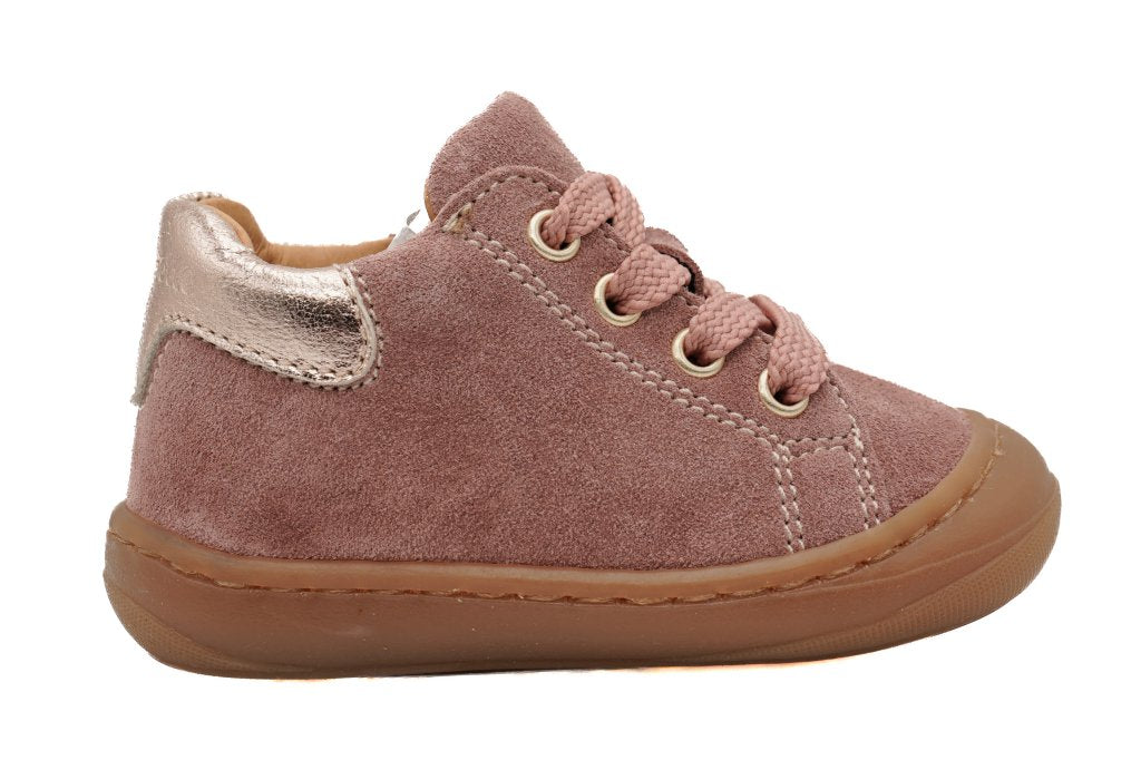 Chaussure argo zip - 016 velour rosa anti vieux rose