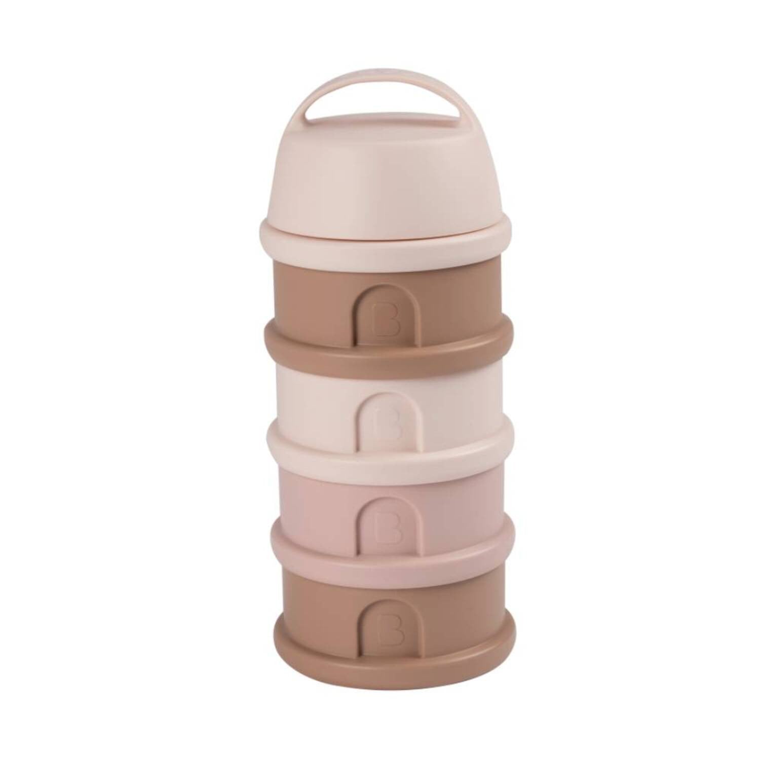Boîte doseuse de lait 4 compartiments empilables - Barbe à papa