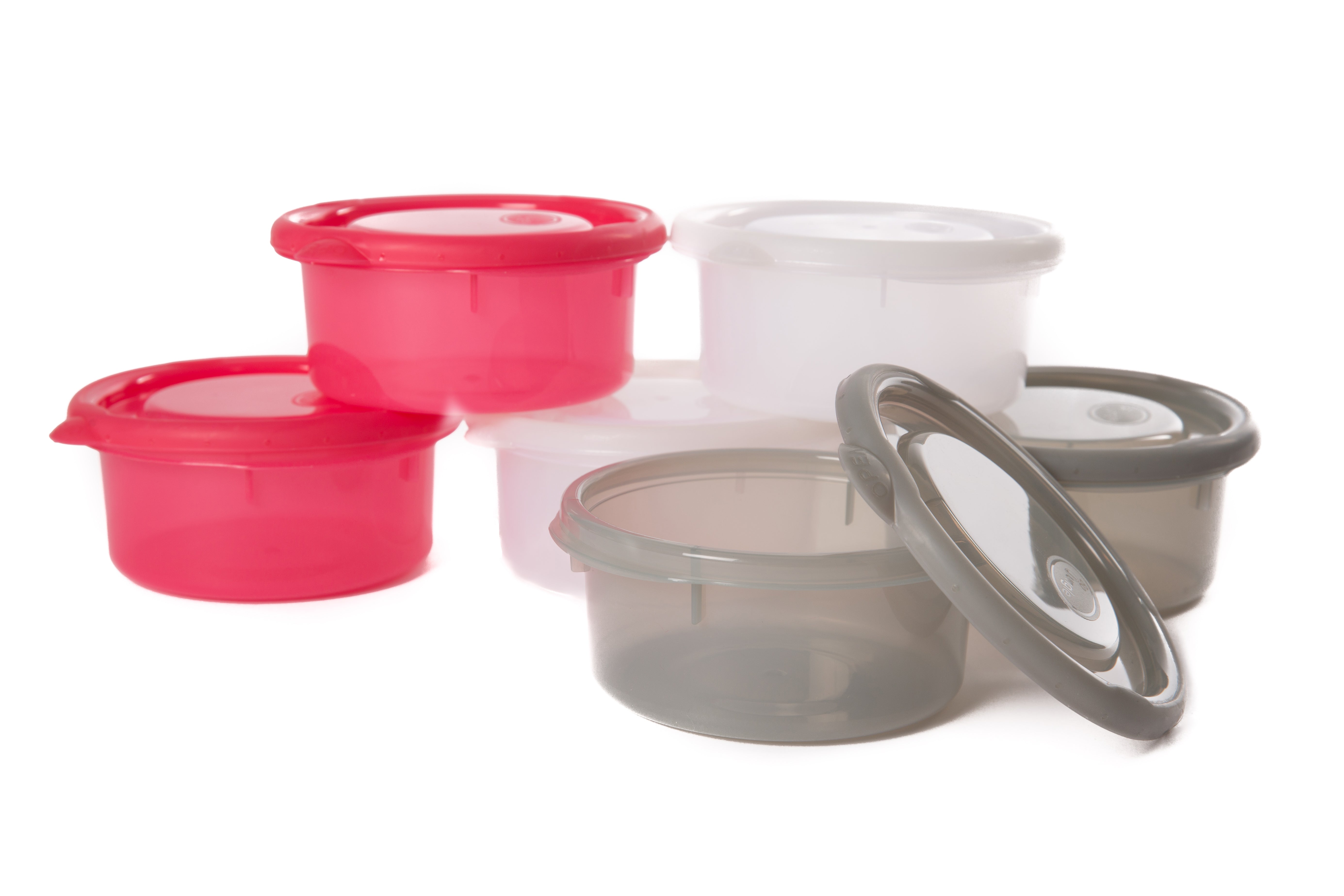 B-Bowls (300 ml) per 6 (Pink-White-Grey)
