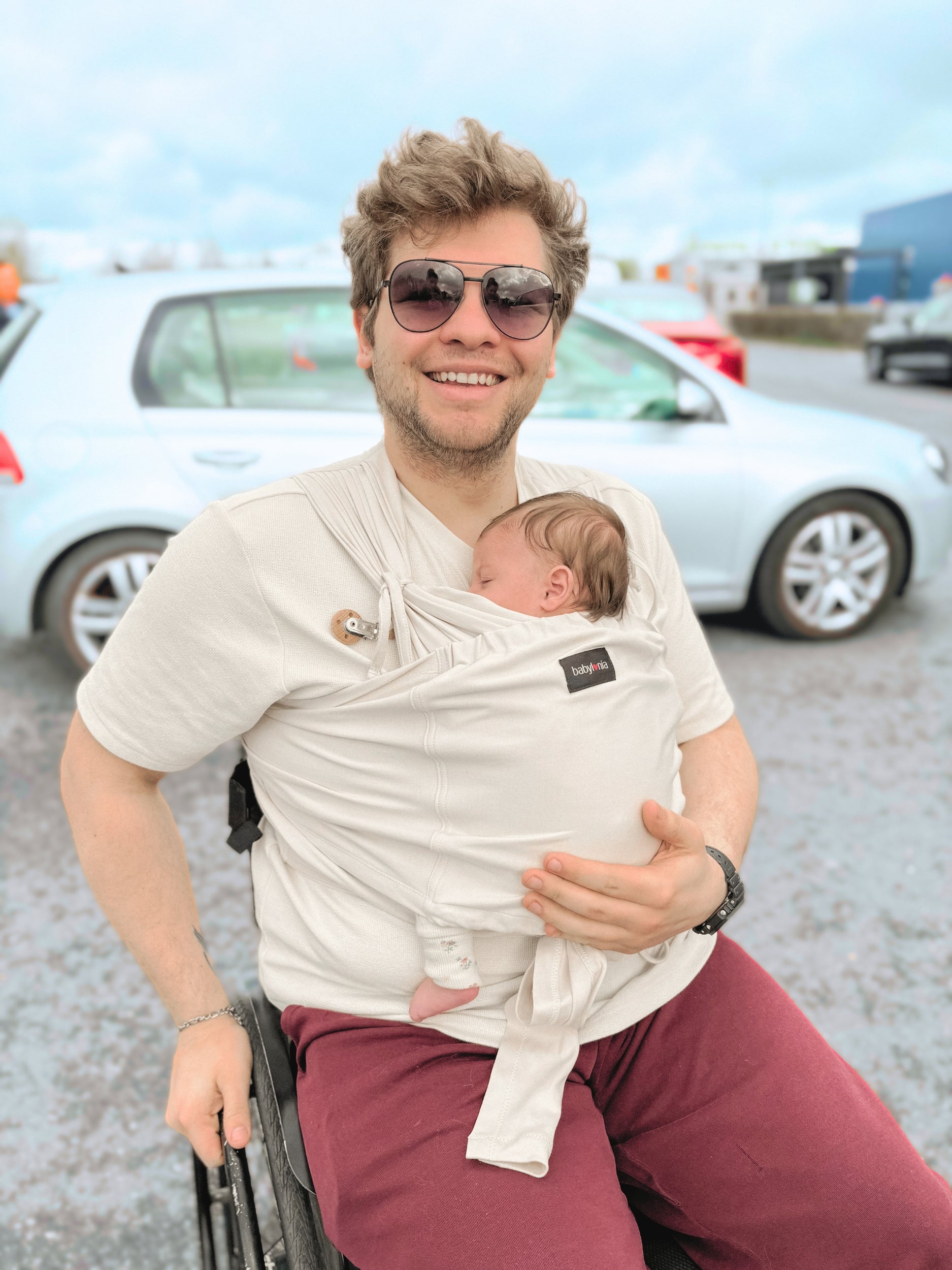 Babylonia baby carriers - Tricot-Easy - Warm Sand - One size
