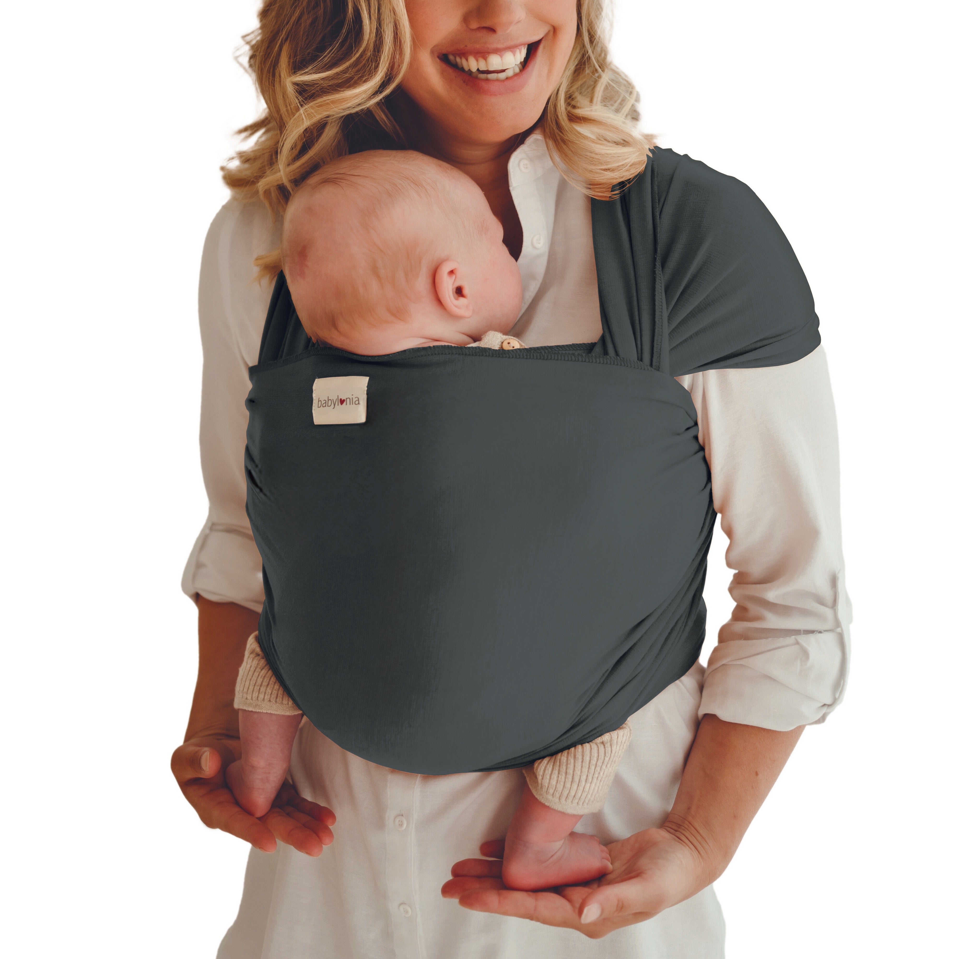 Babylonia baby carriers - Tricot-slen bamboo - Smokey grey - One size