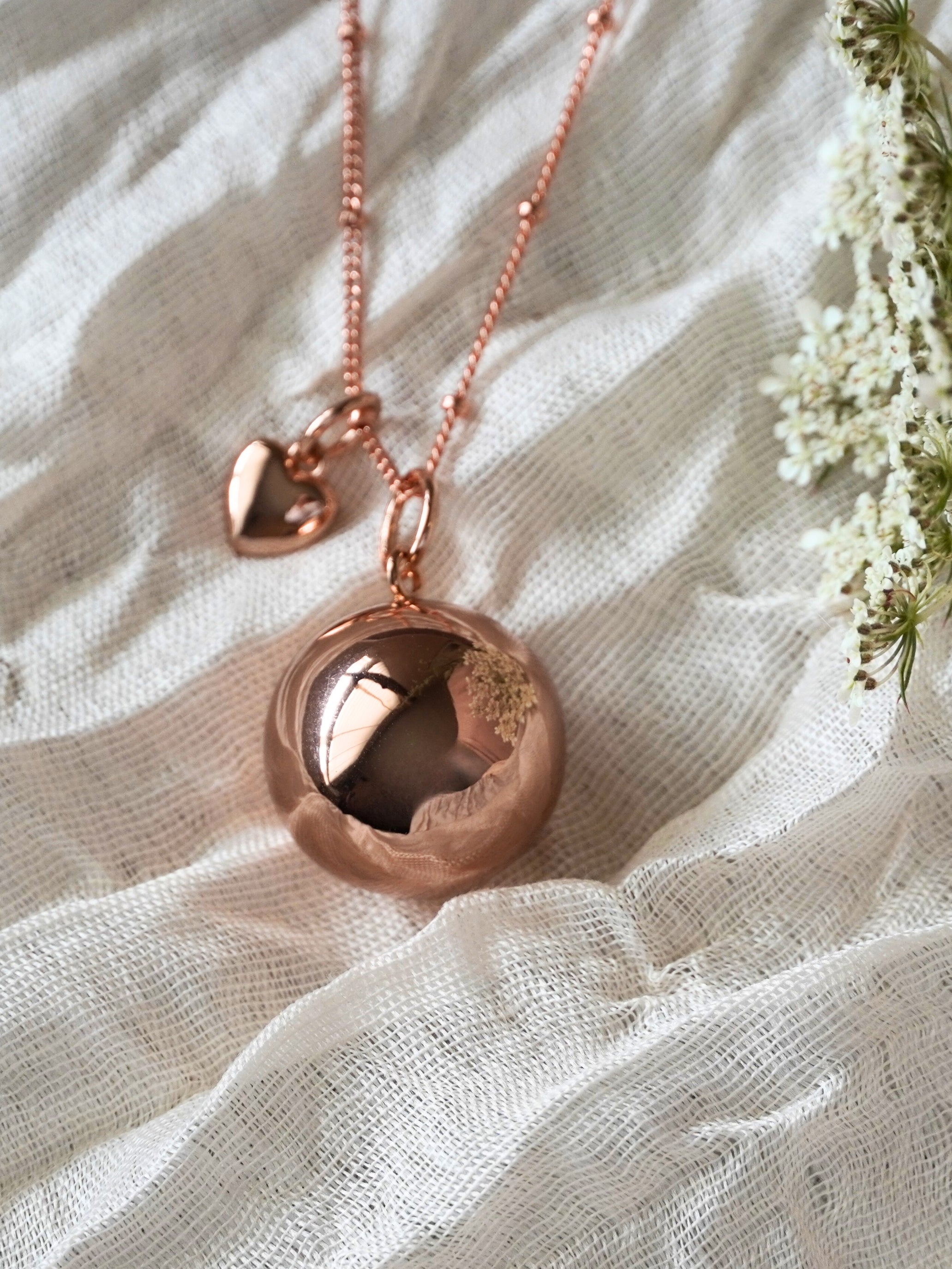 Bola Pregnancy Jewel - Heartbeat Rose Gold