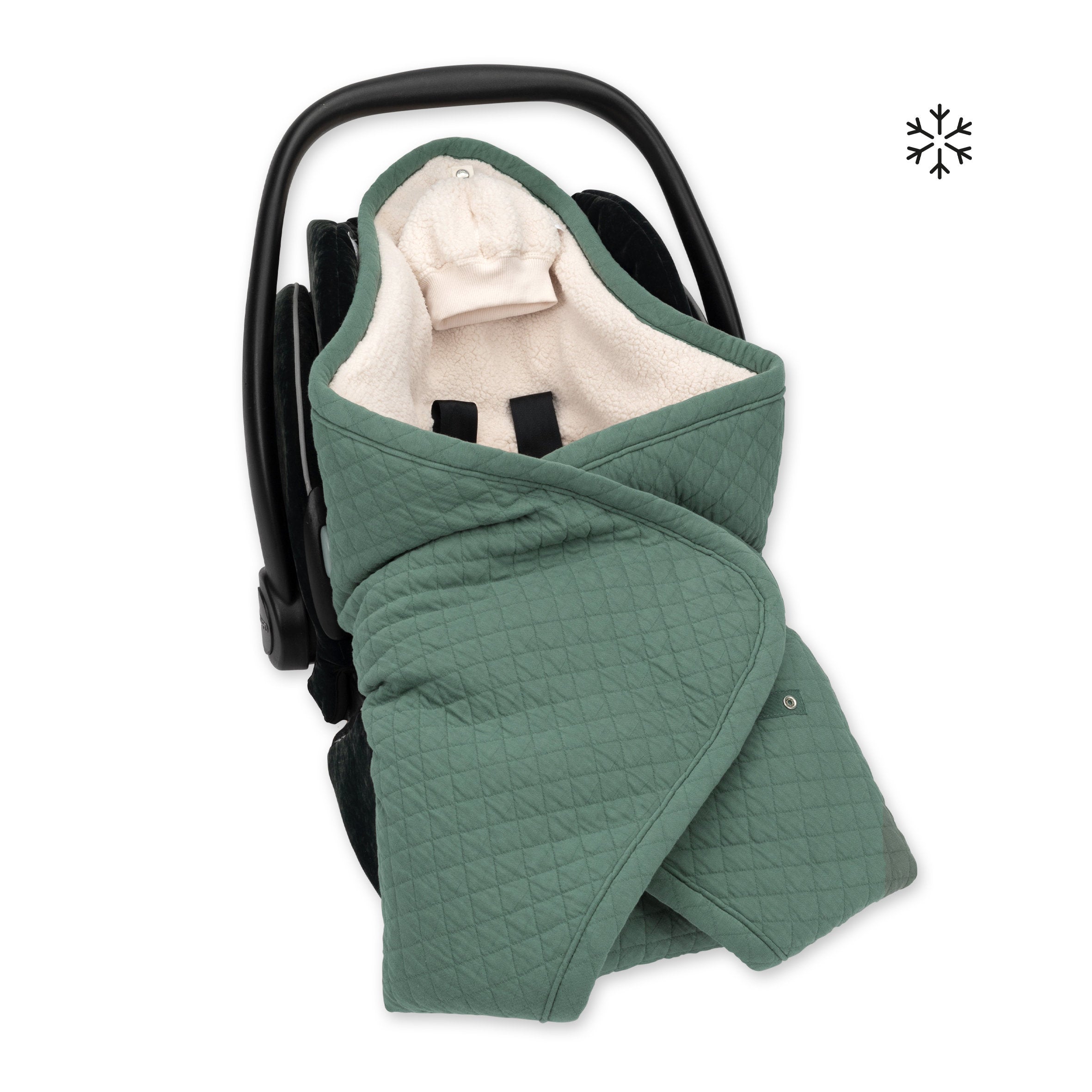 Biside Teddy matelassé chaud 0-12m QUILT Green