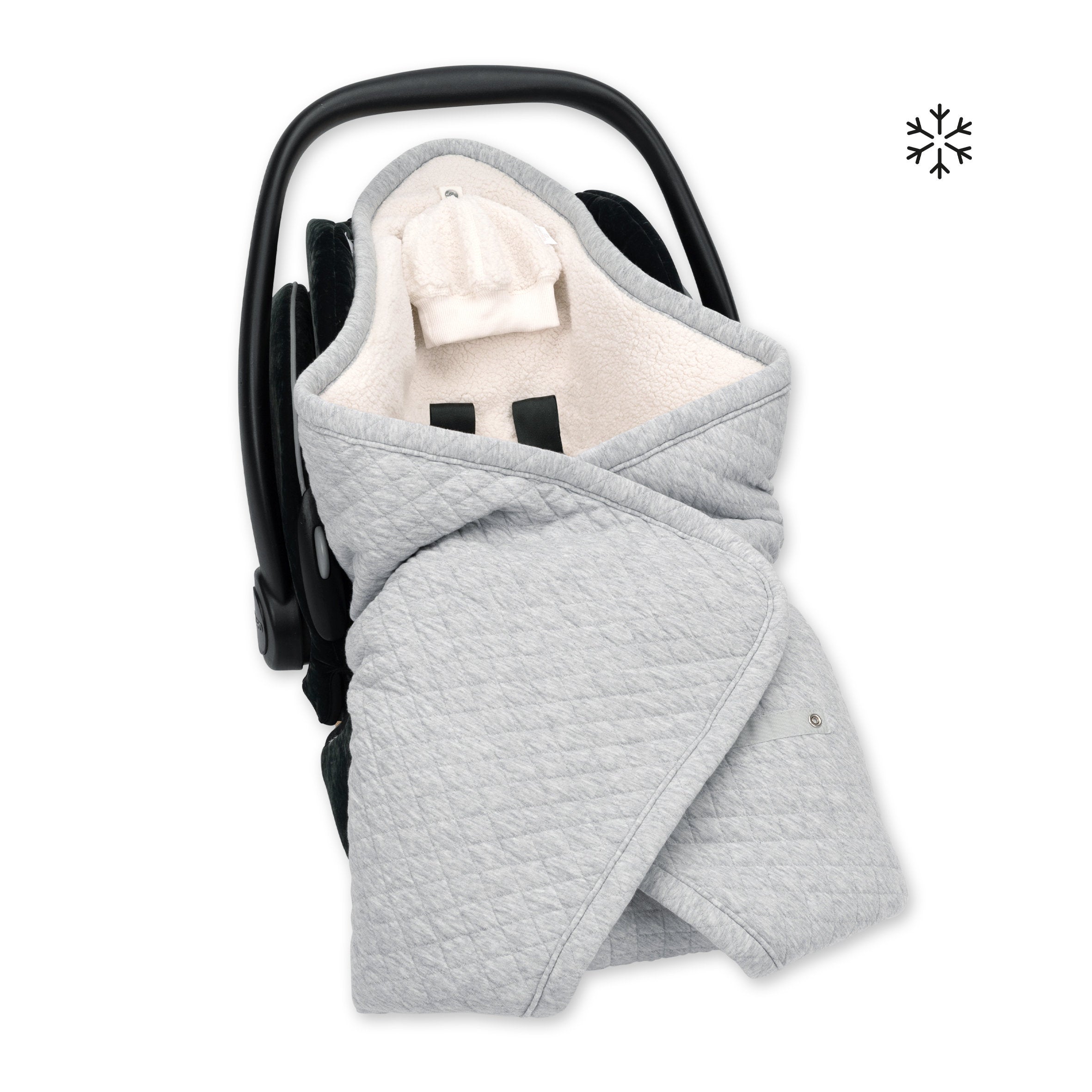 Biside Teddy matelassé chaud 0-12m QUILT Mix grey