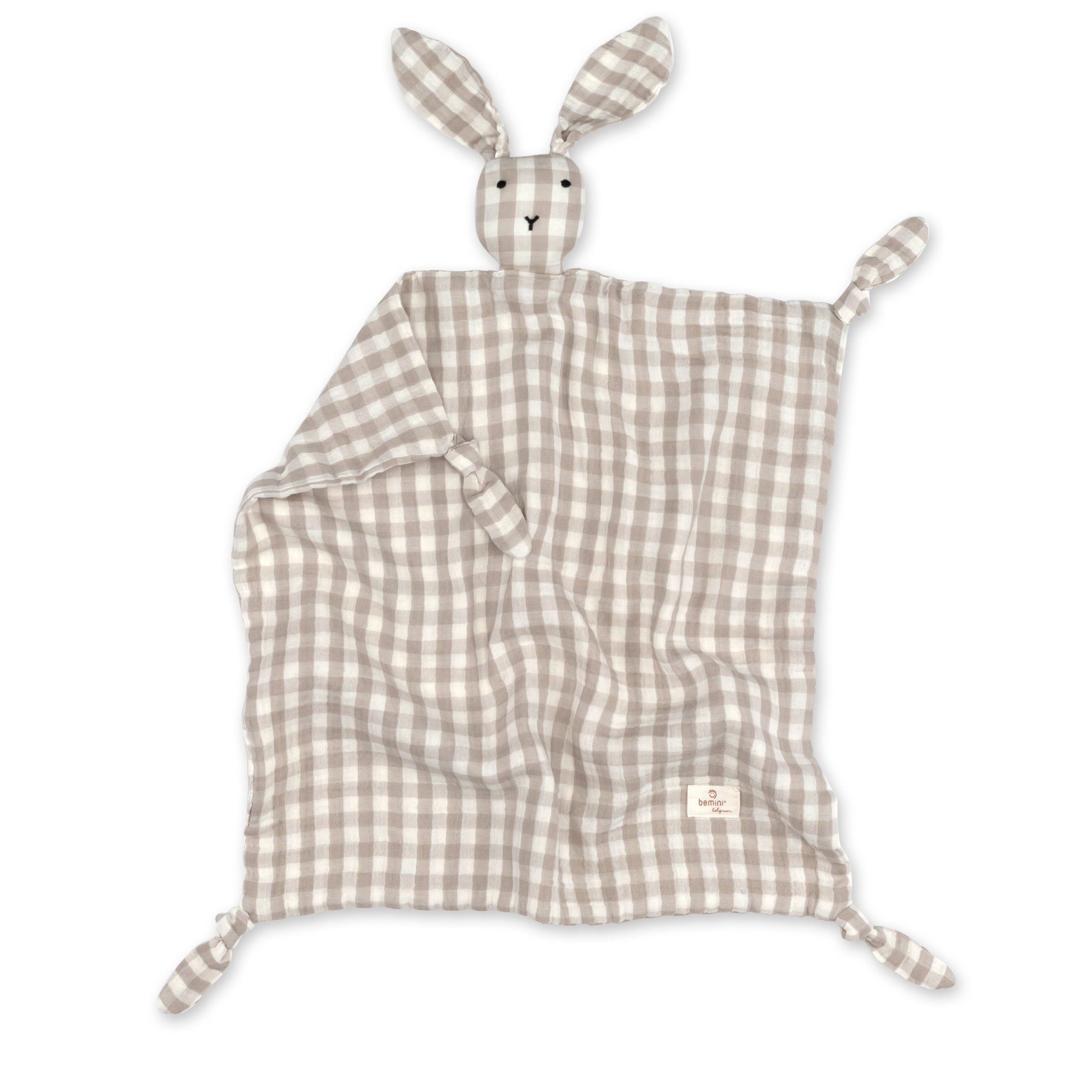 Bunny Gaze de coton 40x40 cm CHECK Sesame
