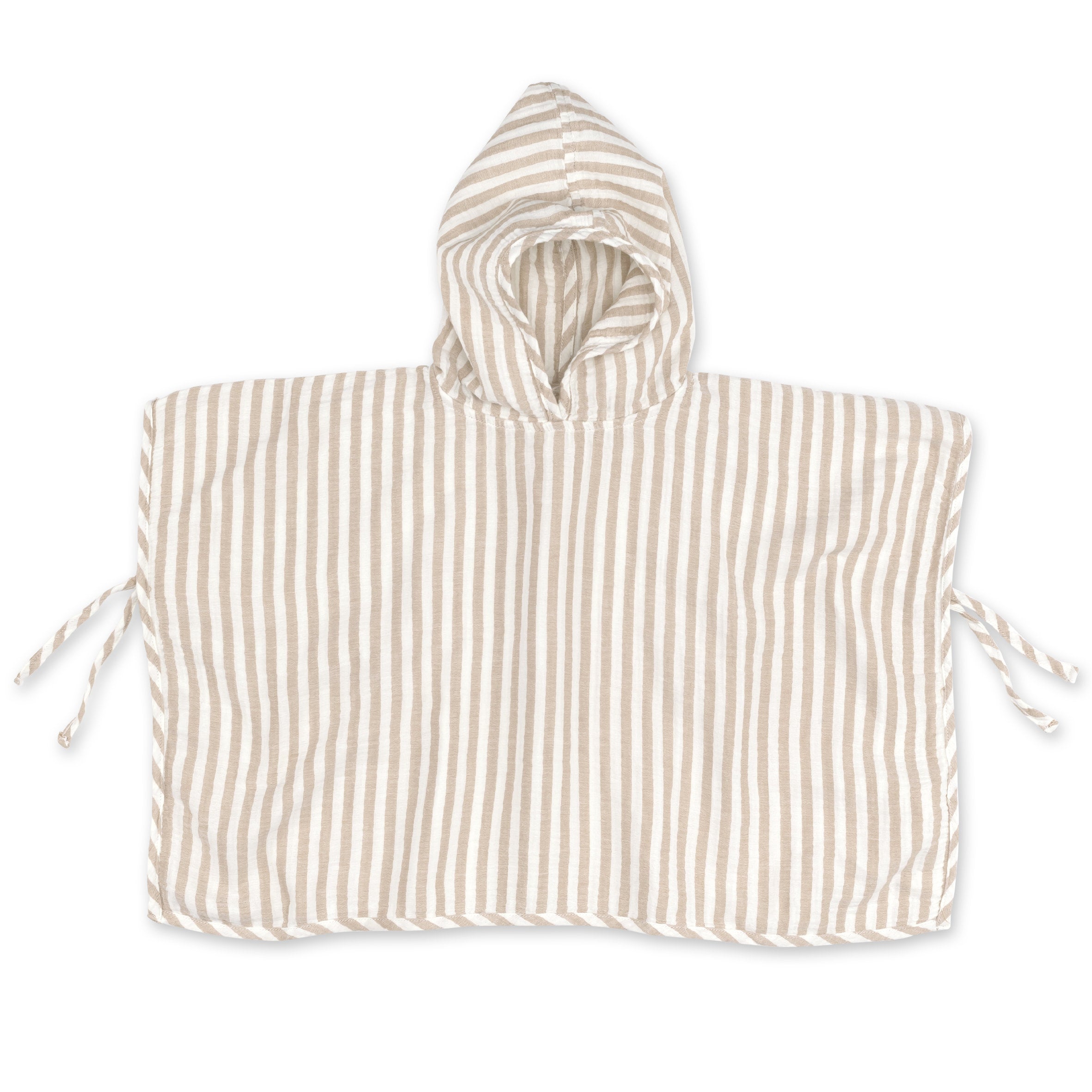 Poncho Gaze de coton 9-36m BEACH Sesame