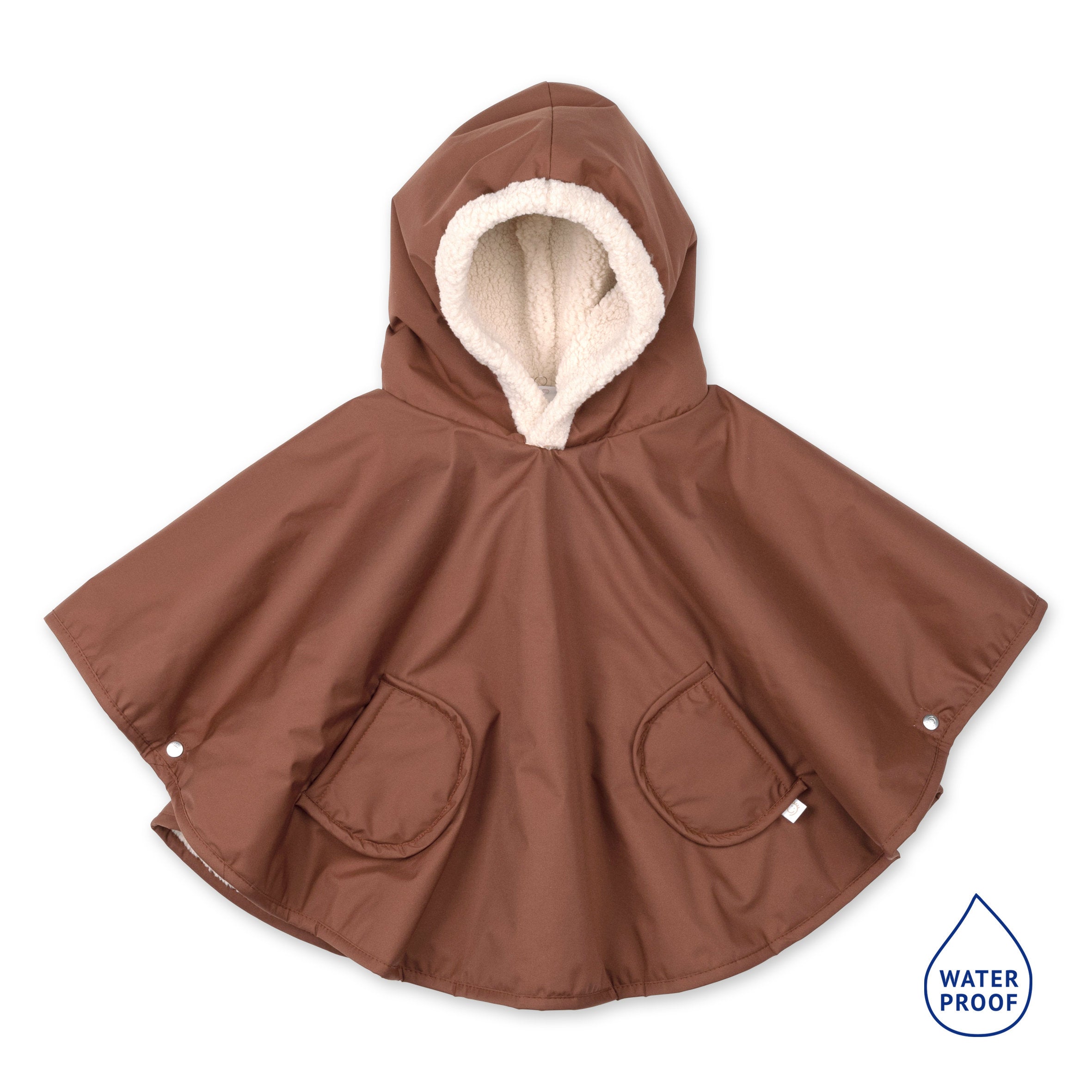 Poncho de voyage Au chaud sous la pluie 9-36m RAINY Choco