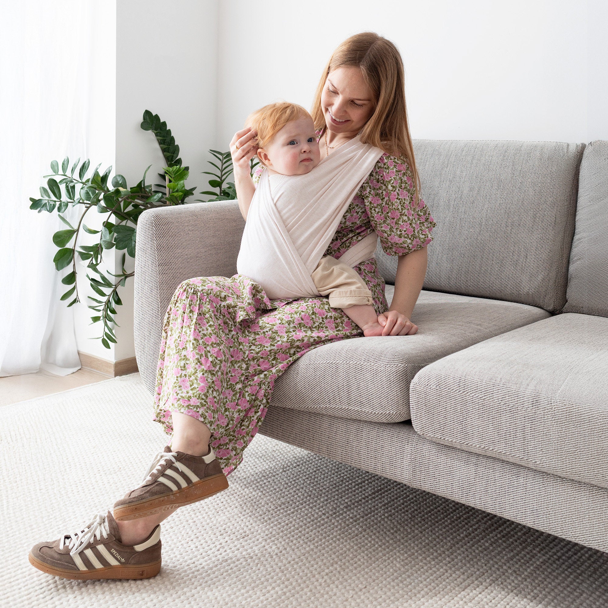 Porte-bébé DUO Confort & maintien size 2 BEMINI Beige clair chiné