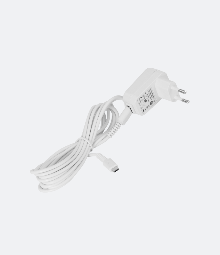 Adaptateur Blanc 5V-600Ma-Micro Usb
pour babyphones Audio
Unvirsele adpater Audio Babyfoons