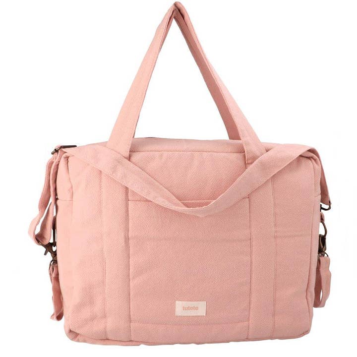 Sac de poussette pour bébé en coton rose