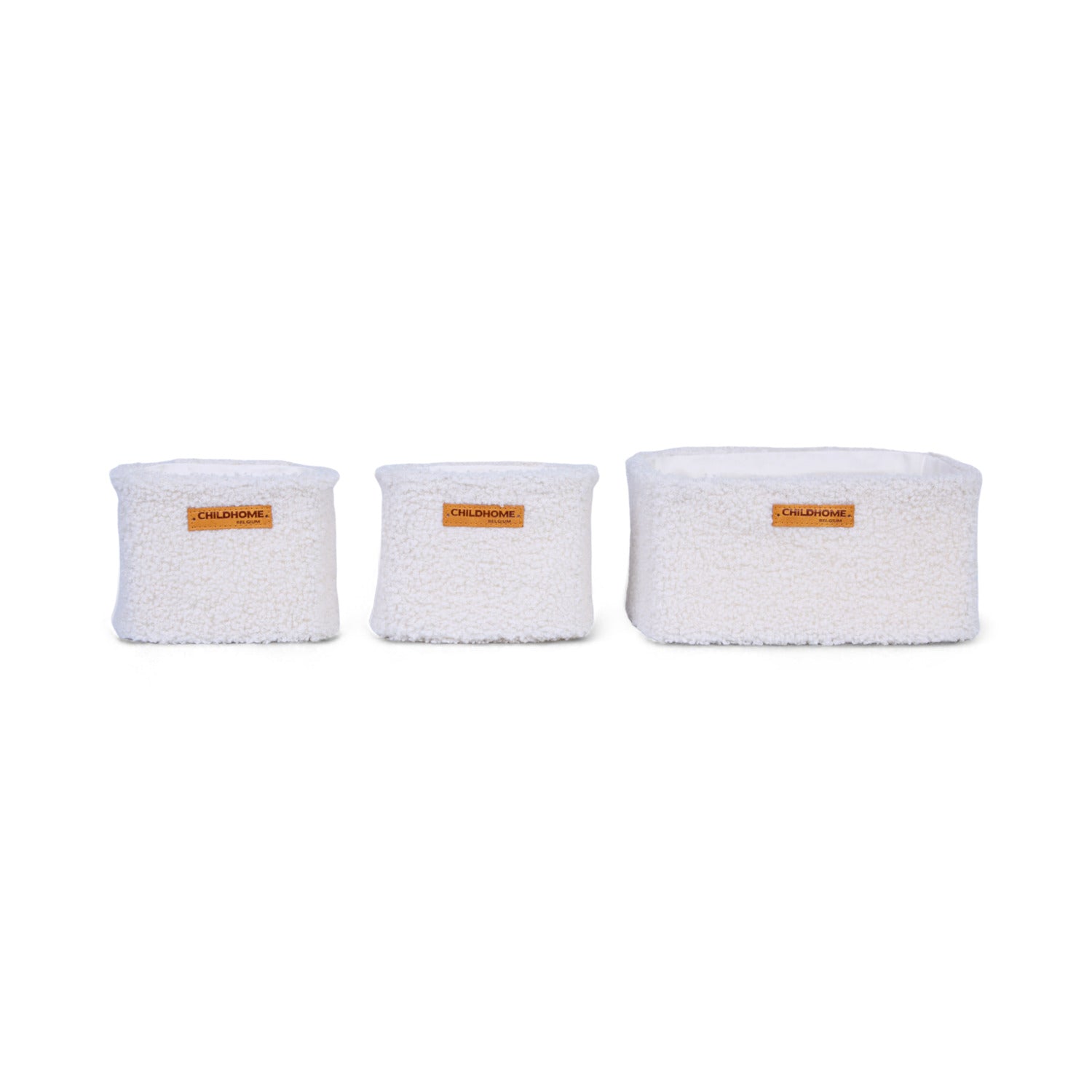 Lot de 3 paniers de rangement - Teddy Off White