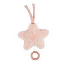 FanFan Music Cuddle Star – 25 cm – Peluche douce et musicale – Rose