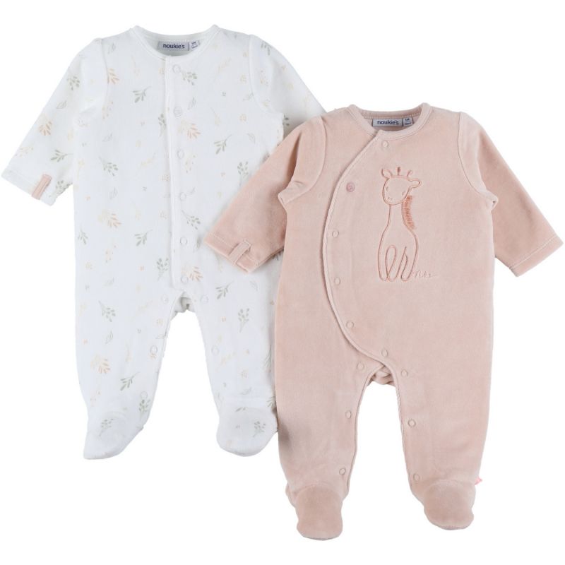 Lot de 2 pyjamas velours  Noukies