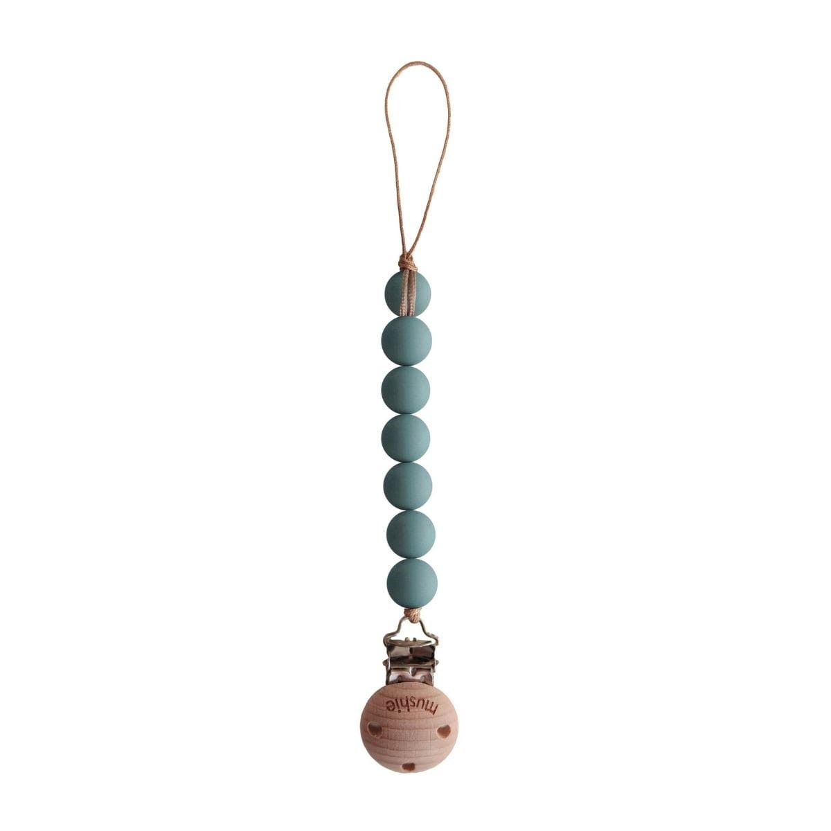 PACIFIER CLIP HALO Cadet Blue