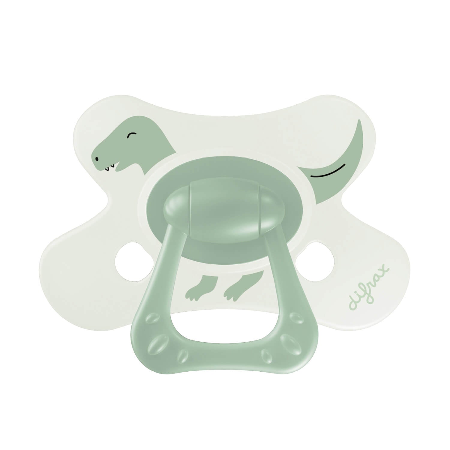 Difrax Sucette Natural 18M+ Little Green Dino - 803B32