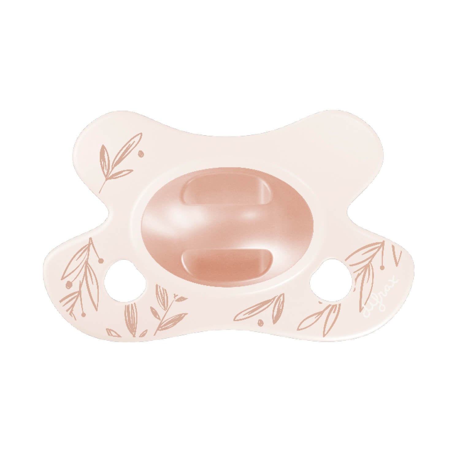 Difrax Sucette Natural Newborn Dusty Pink Leafs - 113B34