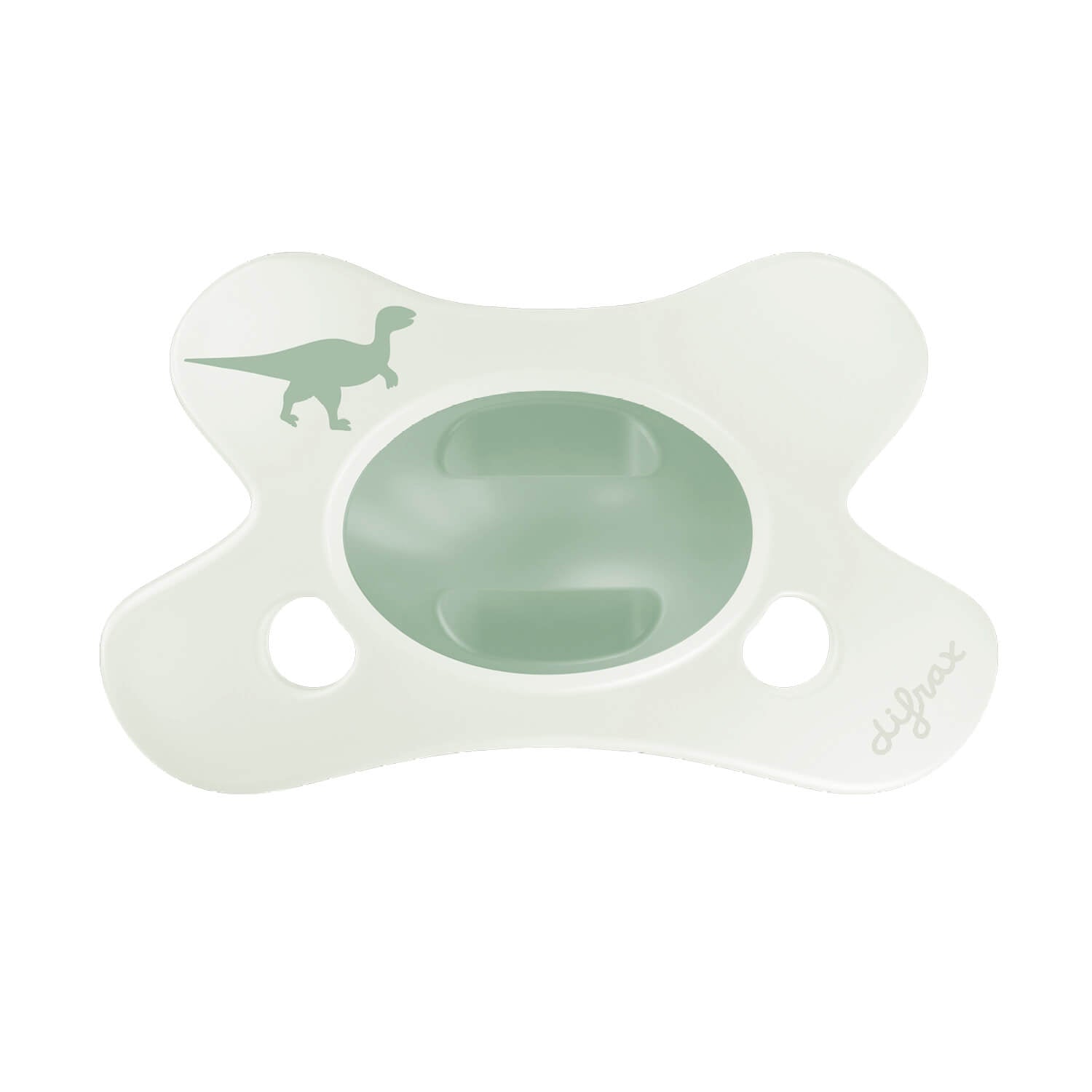 Difrax Sucette Natural 0-6M Little Green Dino - 123B31
