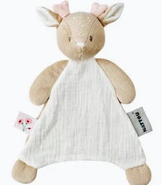 FanFan Doudou Bébé - 25 x 20 cm - Doudou faon - Beige